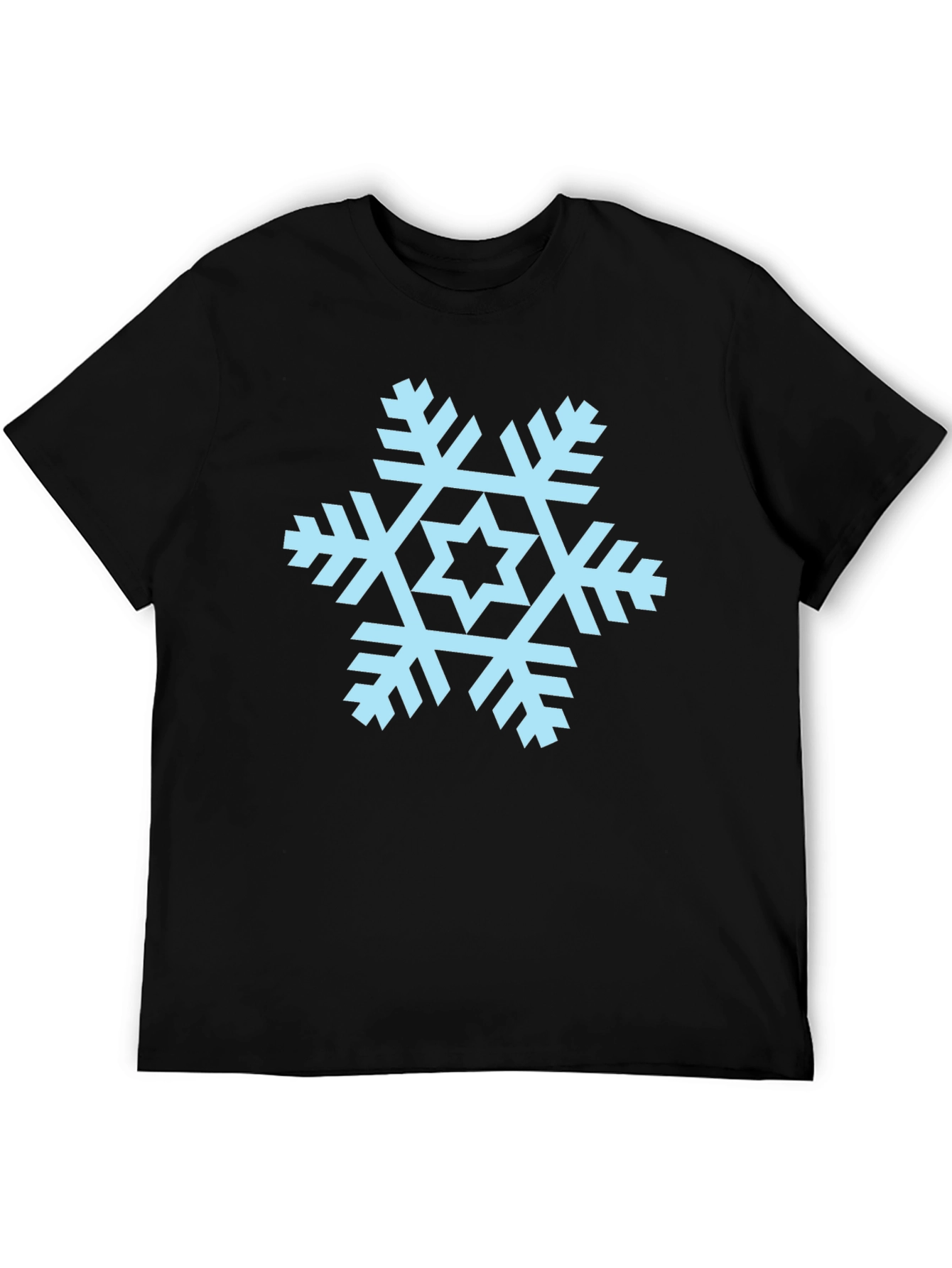 Snowflake Graphic Tee - Black Unisex T-Shirt