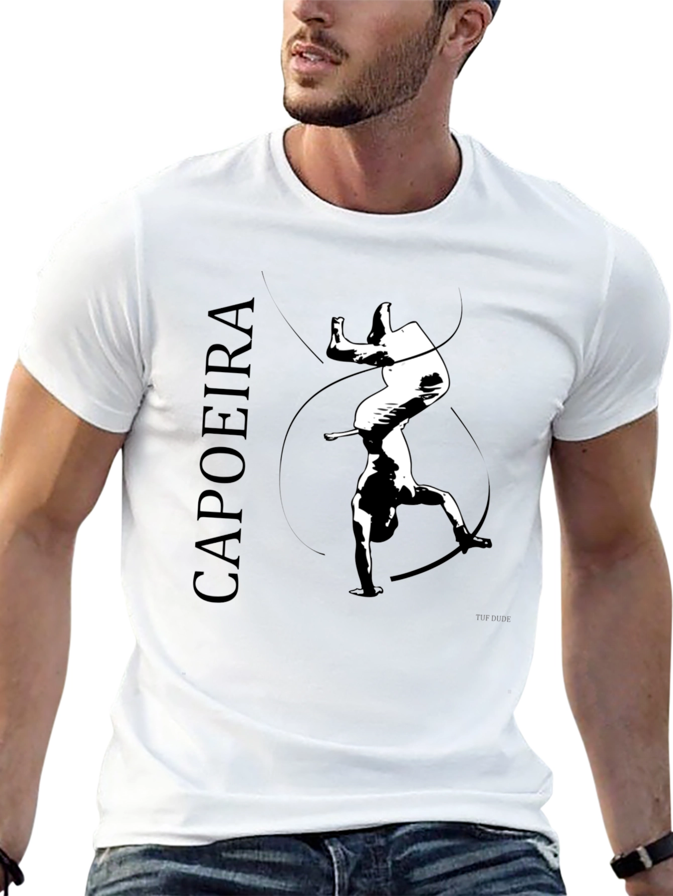 Capoeira Silhouette Black T-Shirt