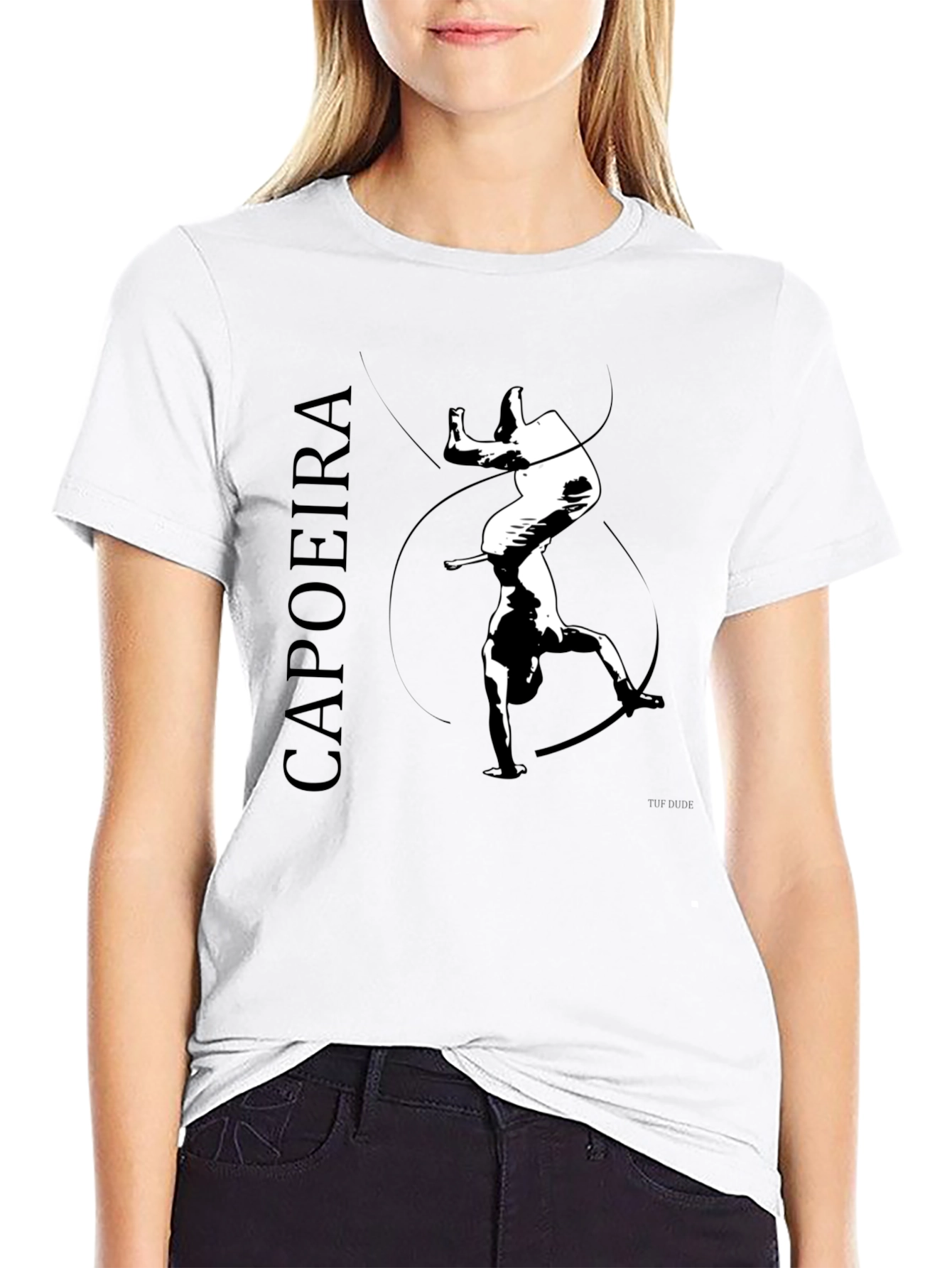 Capoeira Silhouette Black T-Shirt