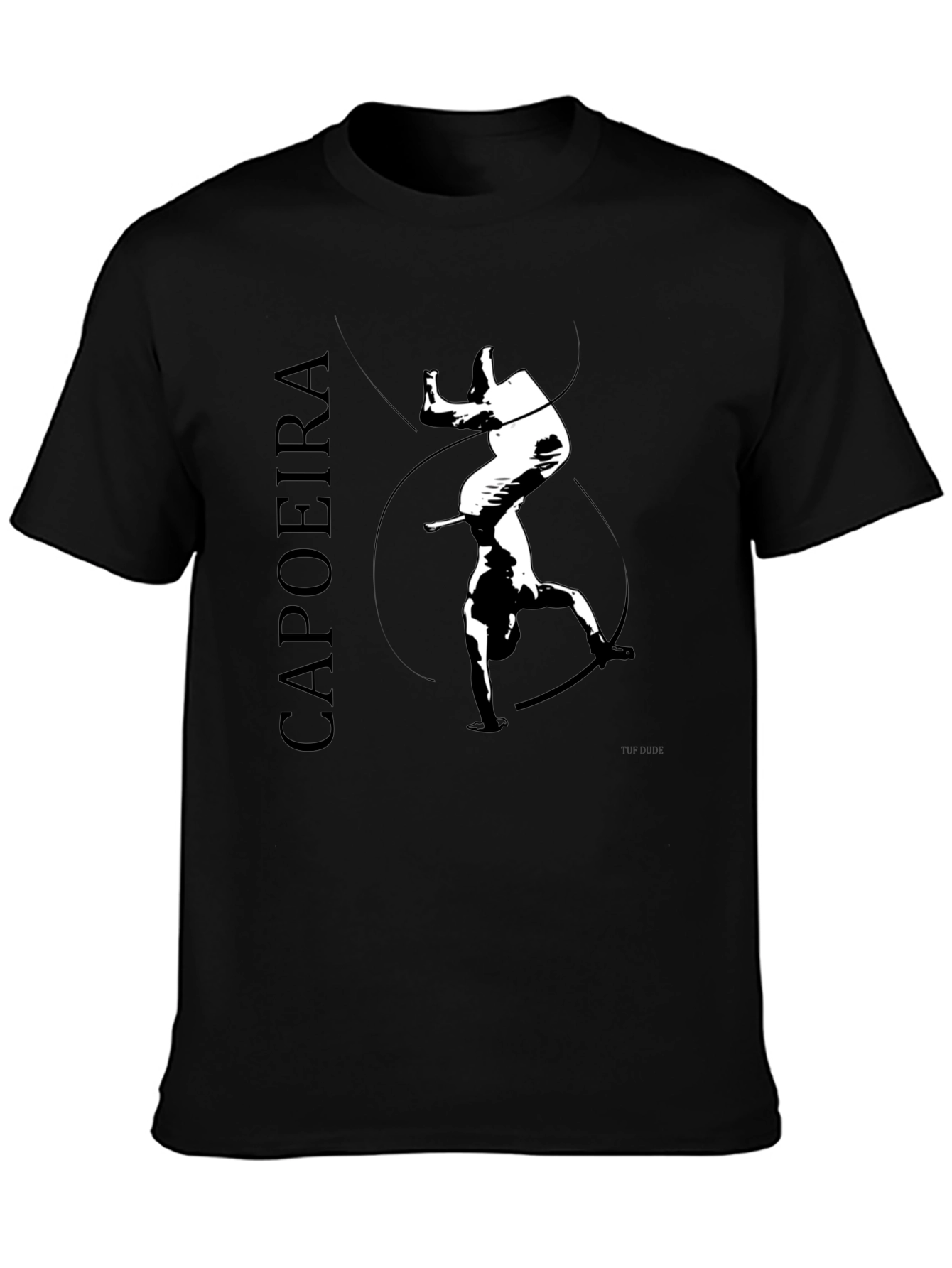 Capoeira Silhouette Black T-Shirt