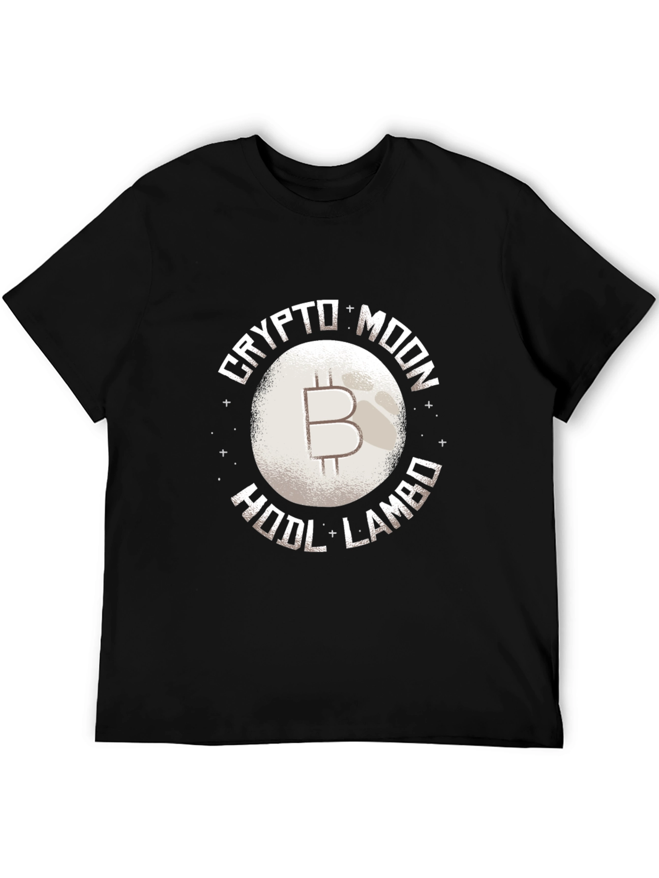 Crypto Moon HODL Lambo Black T-Shirt