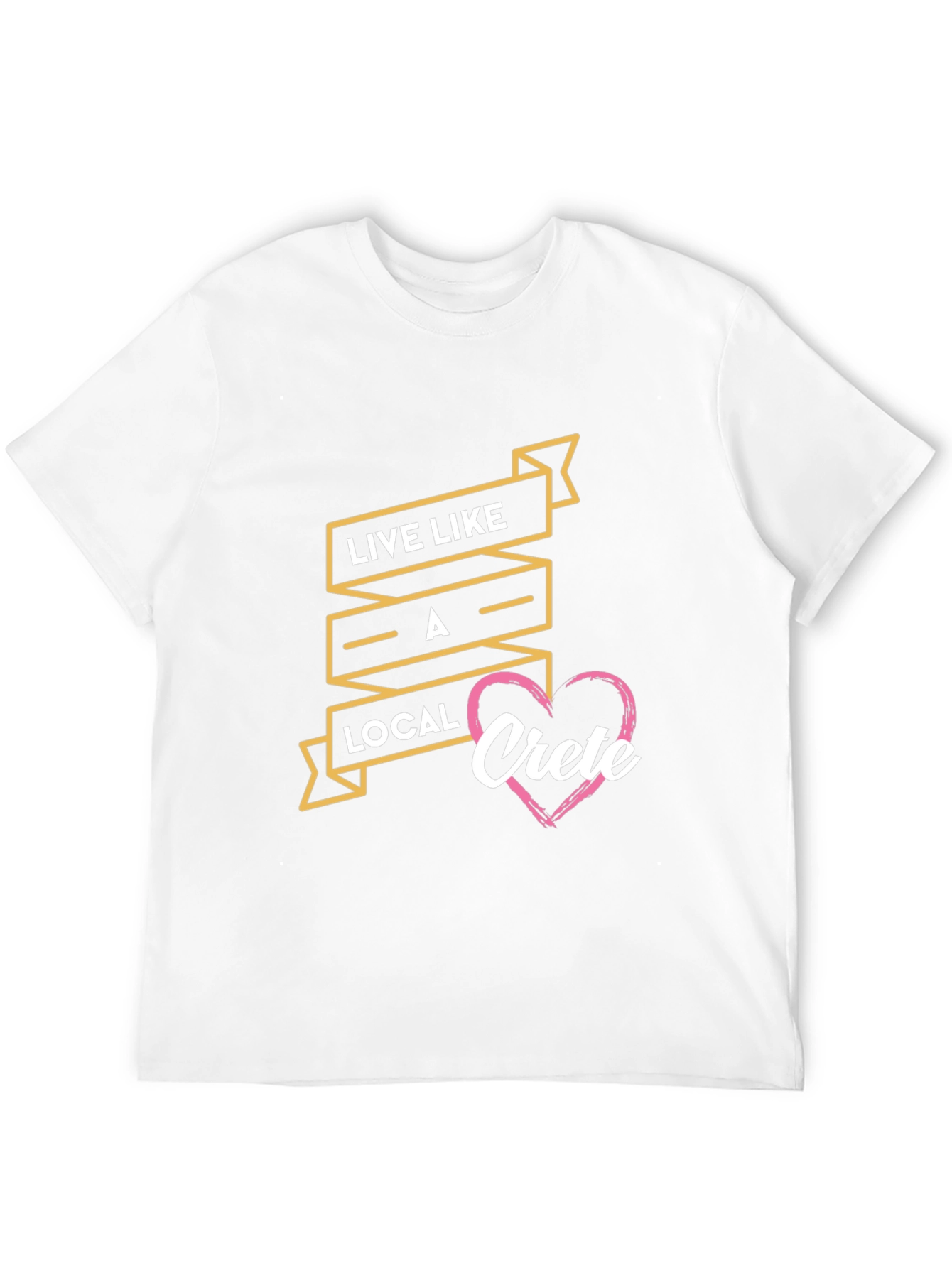 Live Like A Local Crete Black T-Shirt