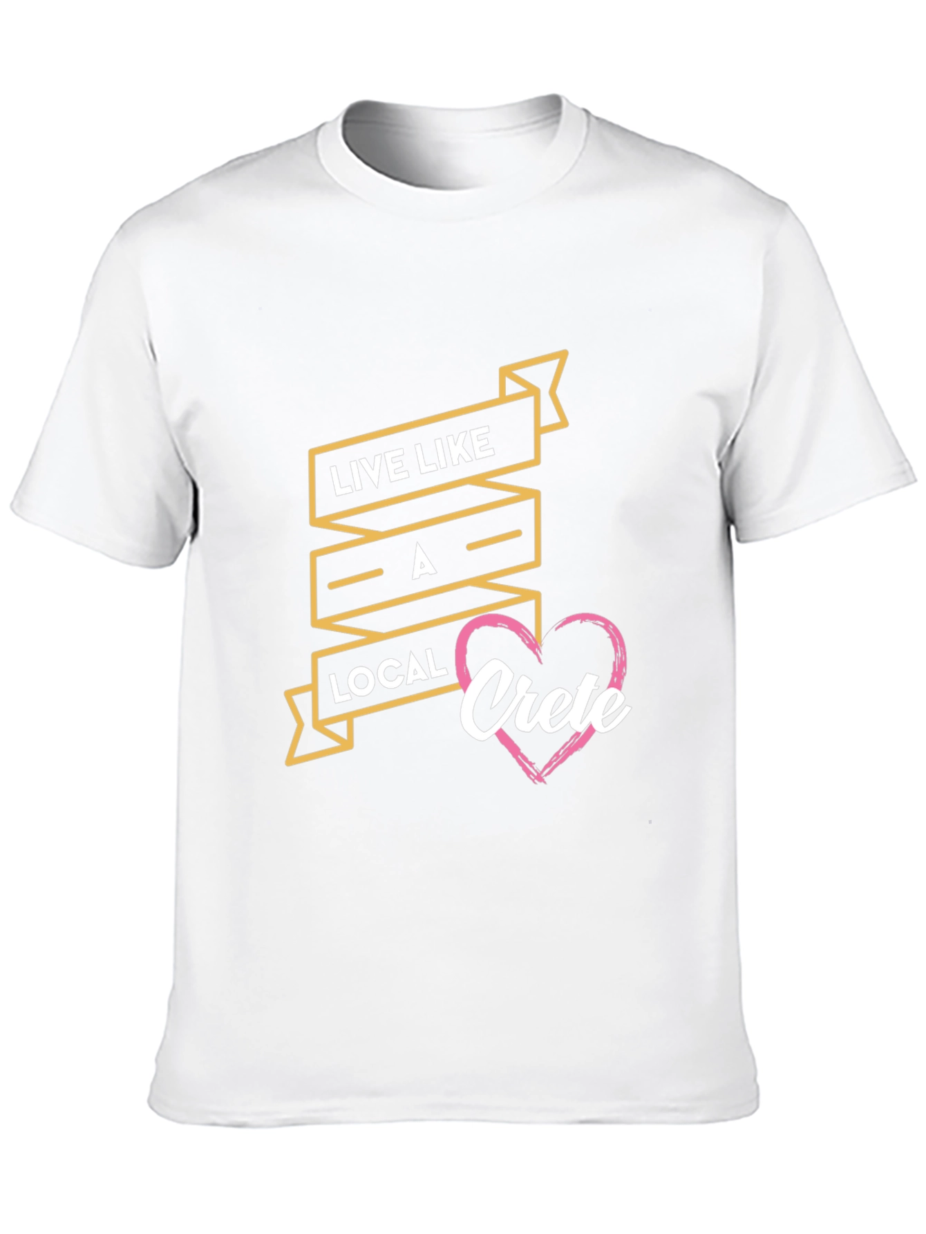 Live Like A Local Crete Black T-Shirt