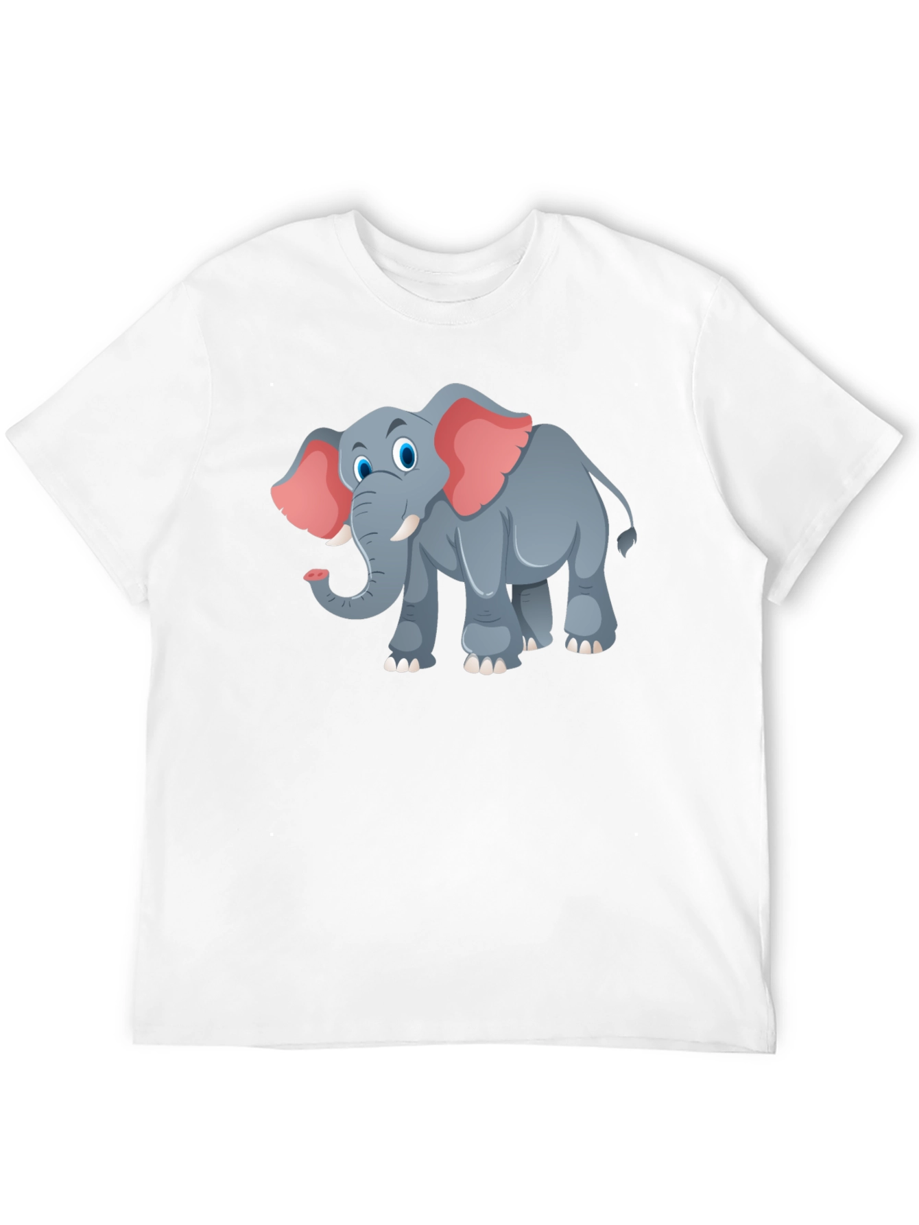 Elephant Graphic Tee - Black Cotton T-Shirt