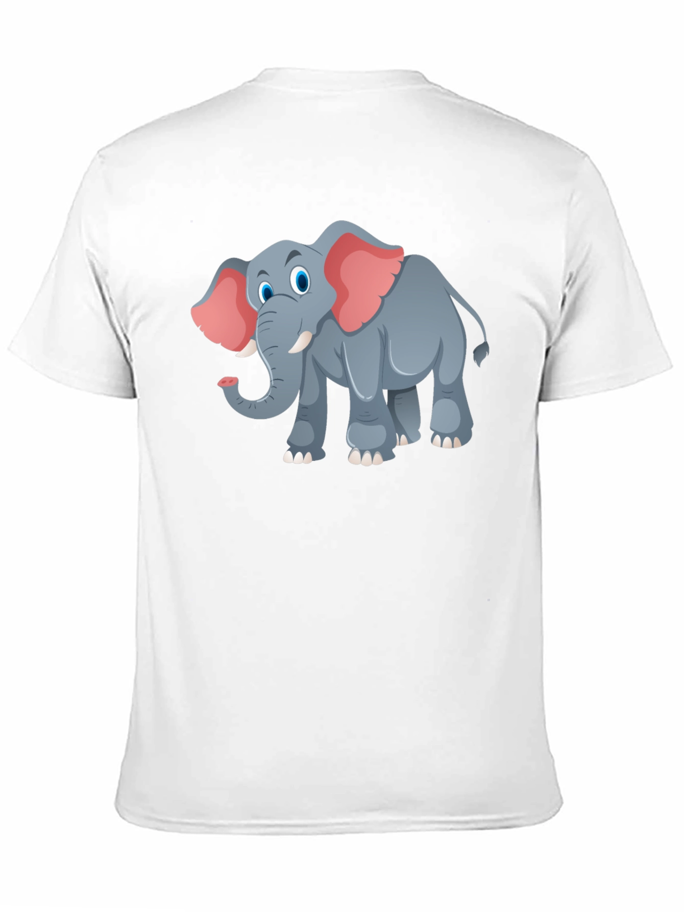 Elephant Graphic Tee - Black Cotton T-Shirt