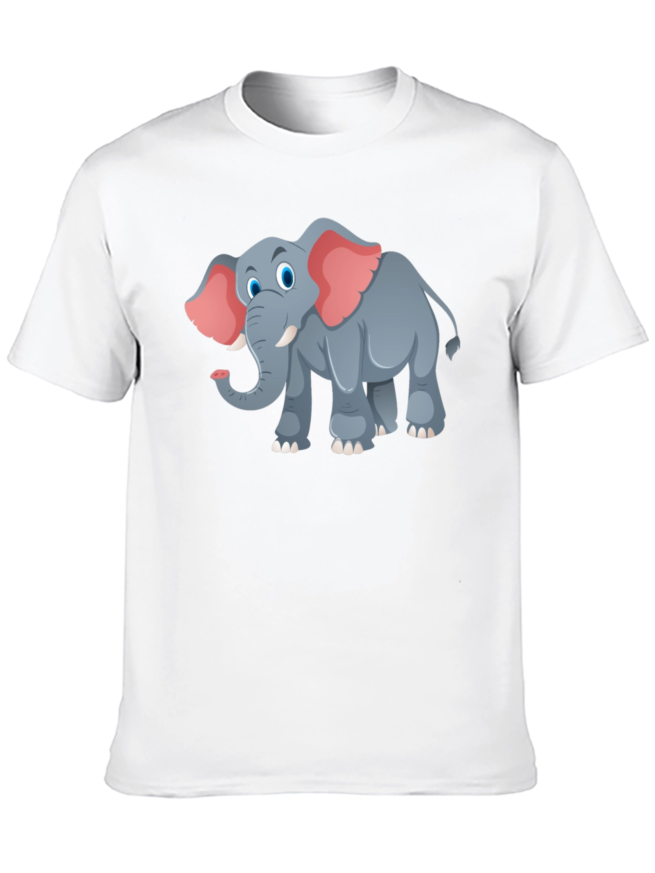 Elephant Graphic Tee - Black Cotton T-Shirt