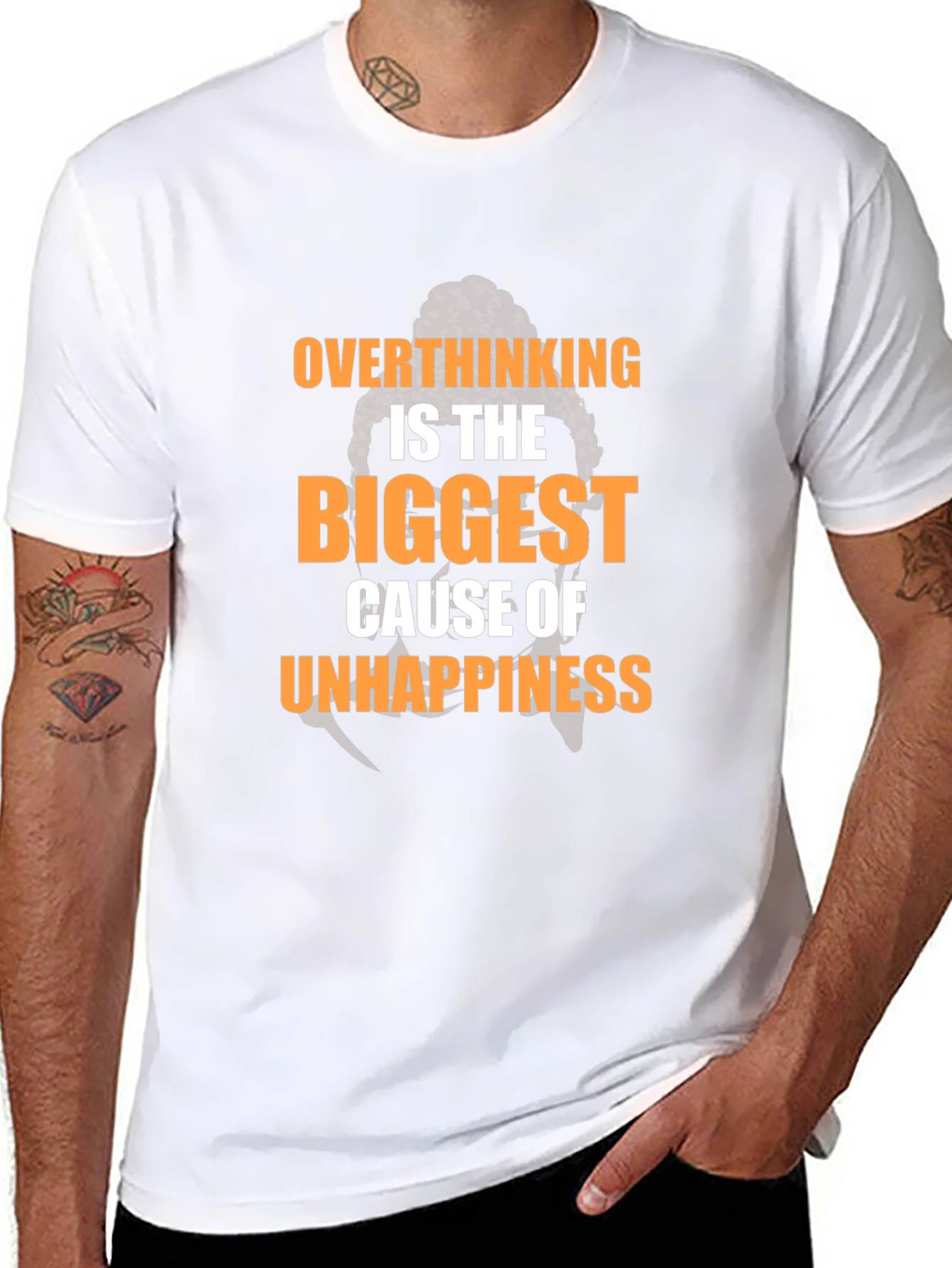 Overthinking T-Shirt: The Biggest Cause of Unhappiness Tee