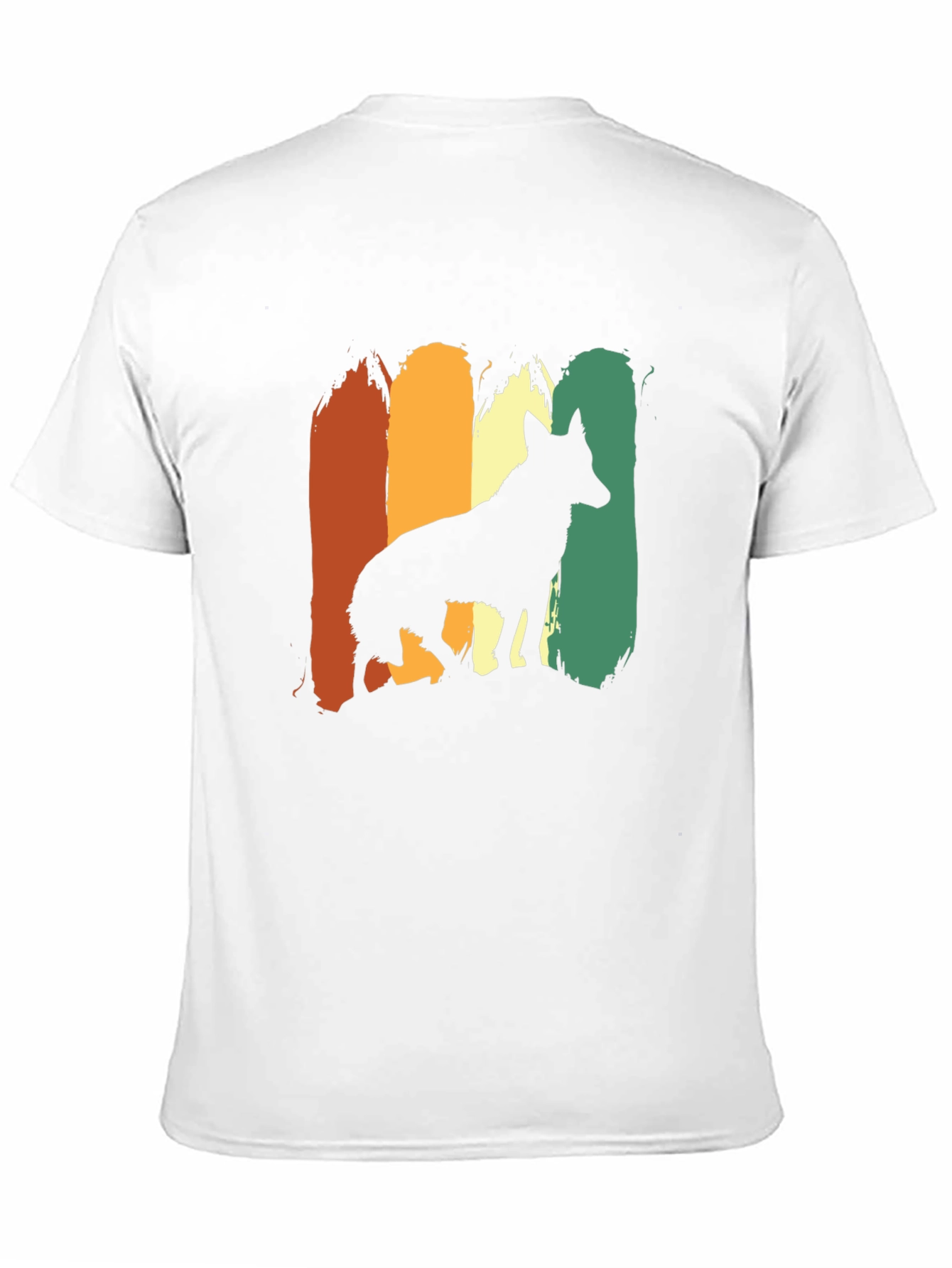 Retro Dog Silhouette Graphic Tee - Stylish Comfort