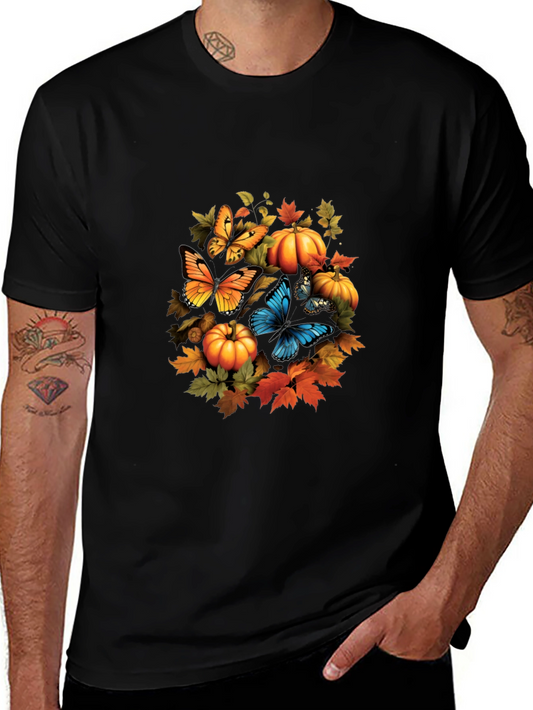 Autumn Butterflies & Pumpkins Tee