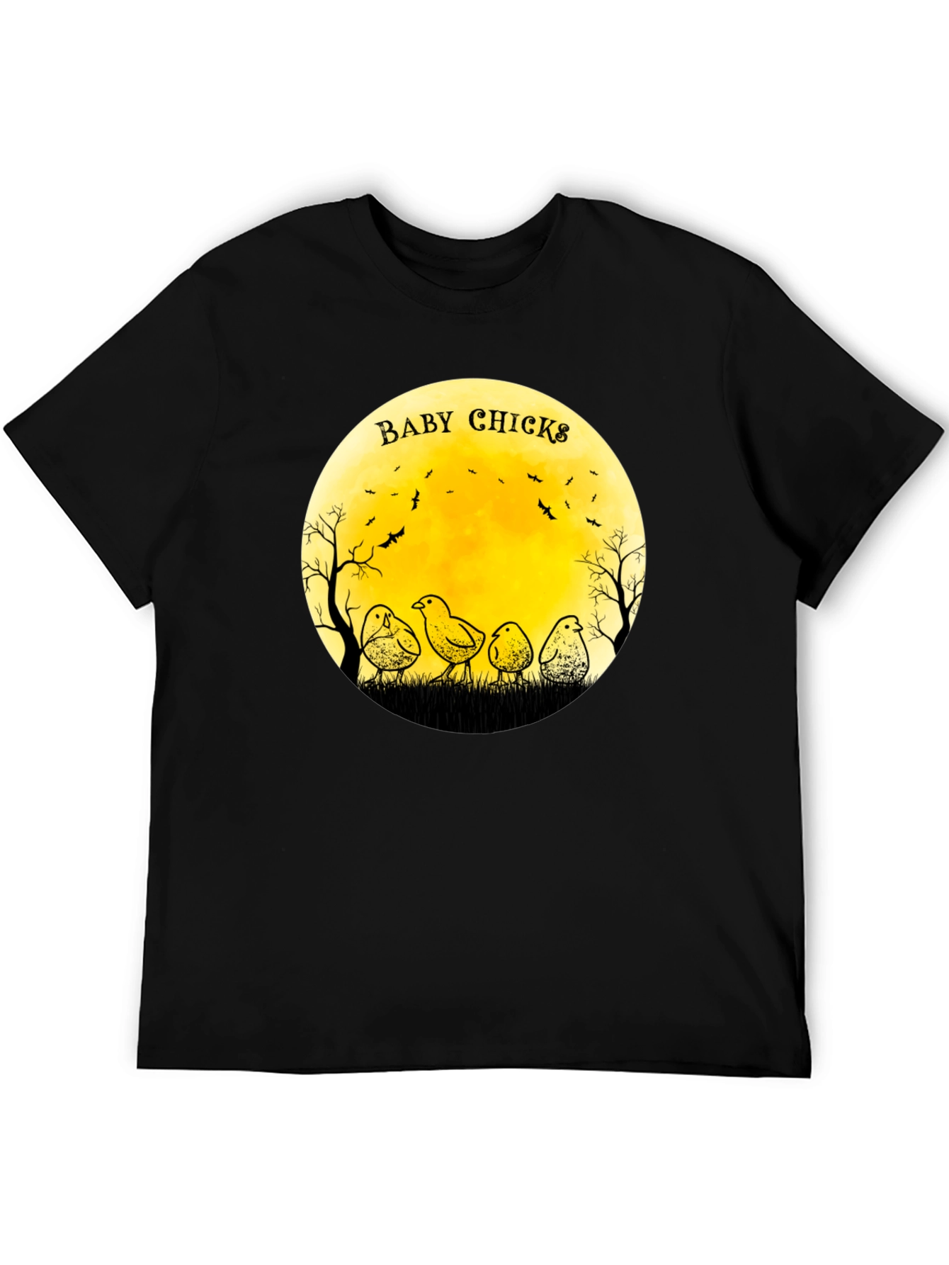 Baby Chicks Moon Graphic T-Shirt