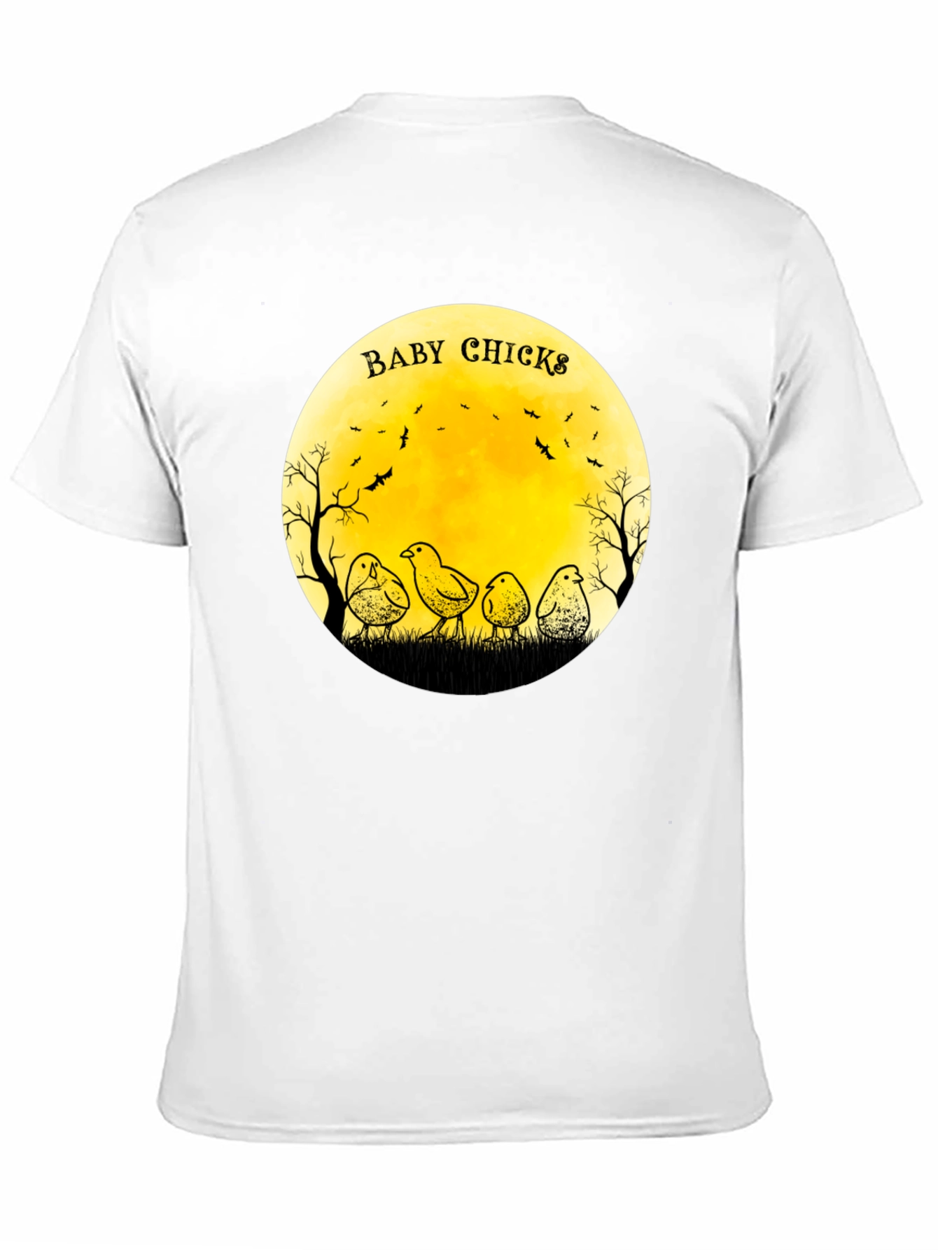 Baby Chicks Moon Graphic T-Shirt