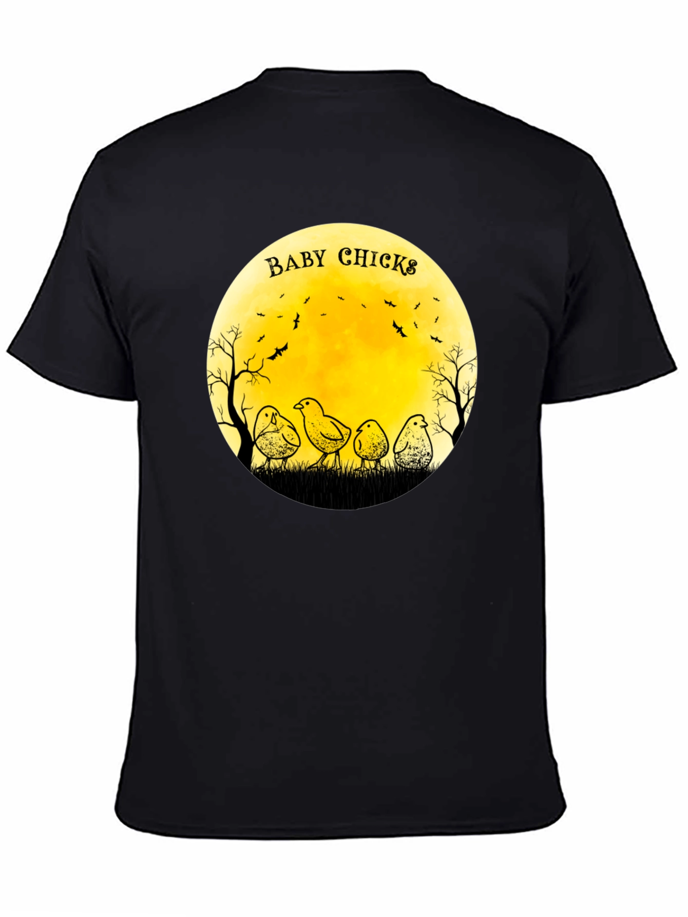 Baby Chicks Moon Graphic T-Shirt
