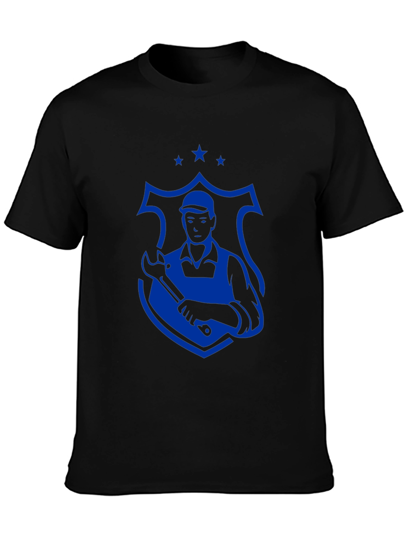 Mechanic Graphic Tee - Black Crewneck T-Shirt