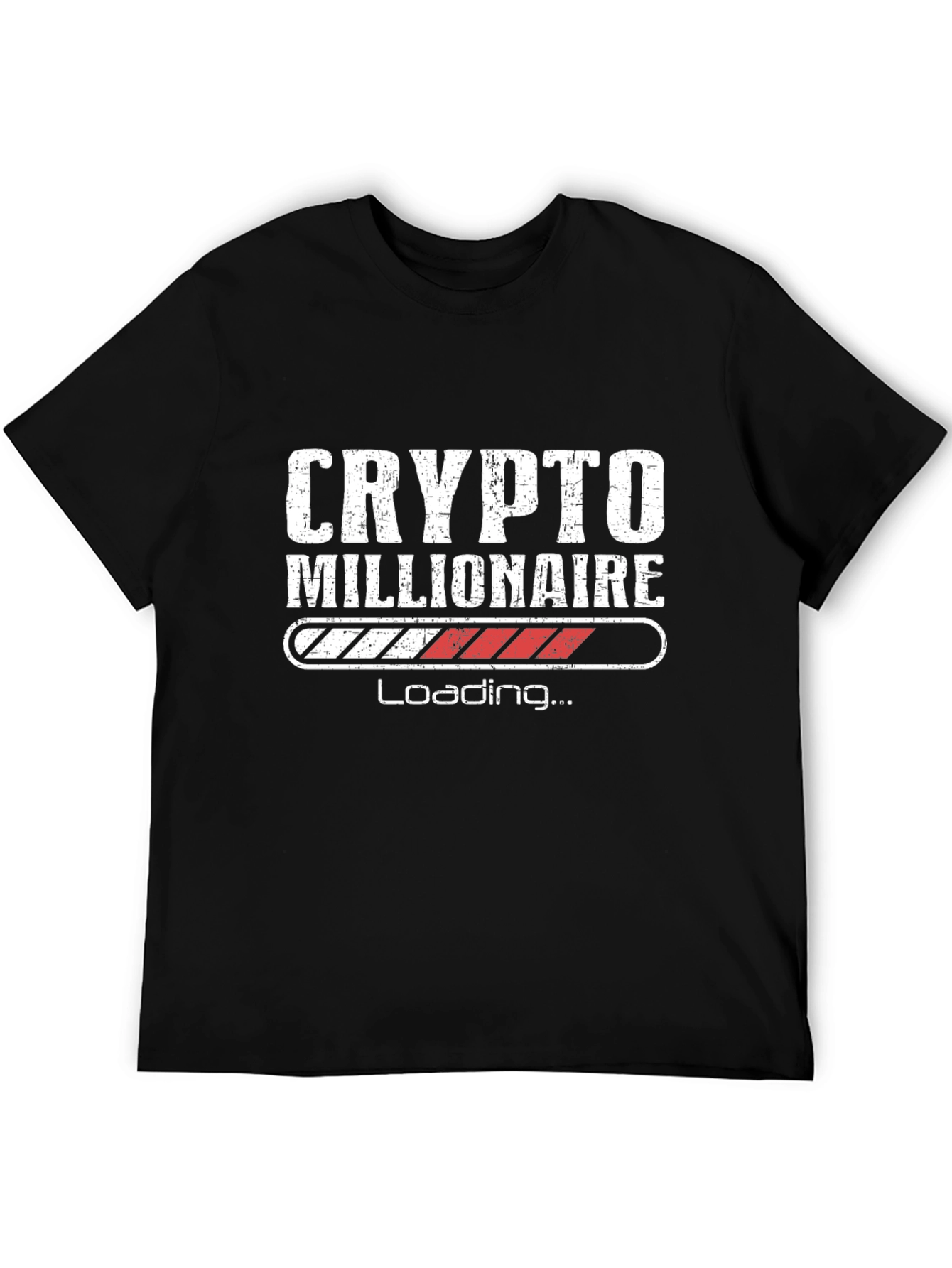 Crypto Millionaire Loading Black T-Shirt