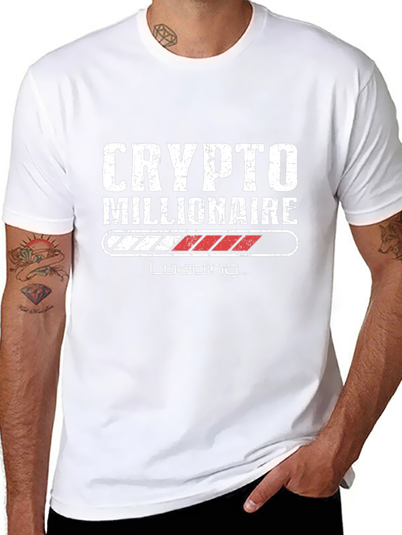 Crypto Millionaire Loading Black T-Shirt