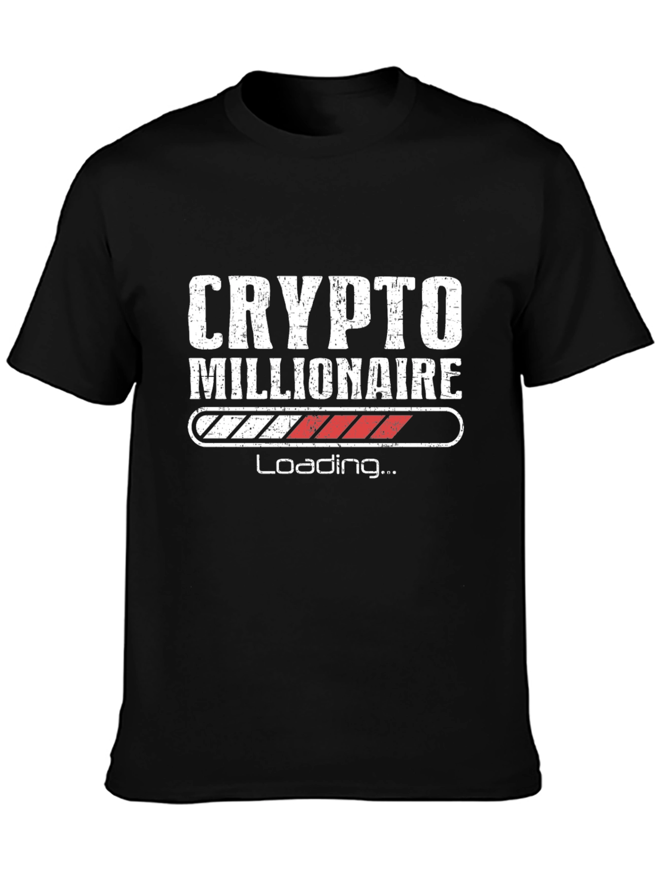 Crypto Millionaire Loading Black T-Shirt
