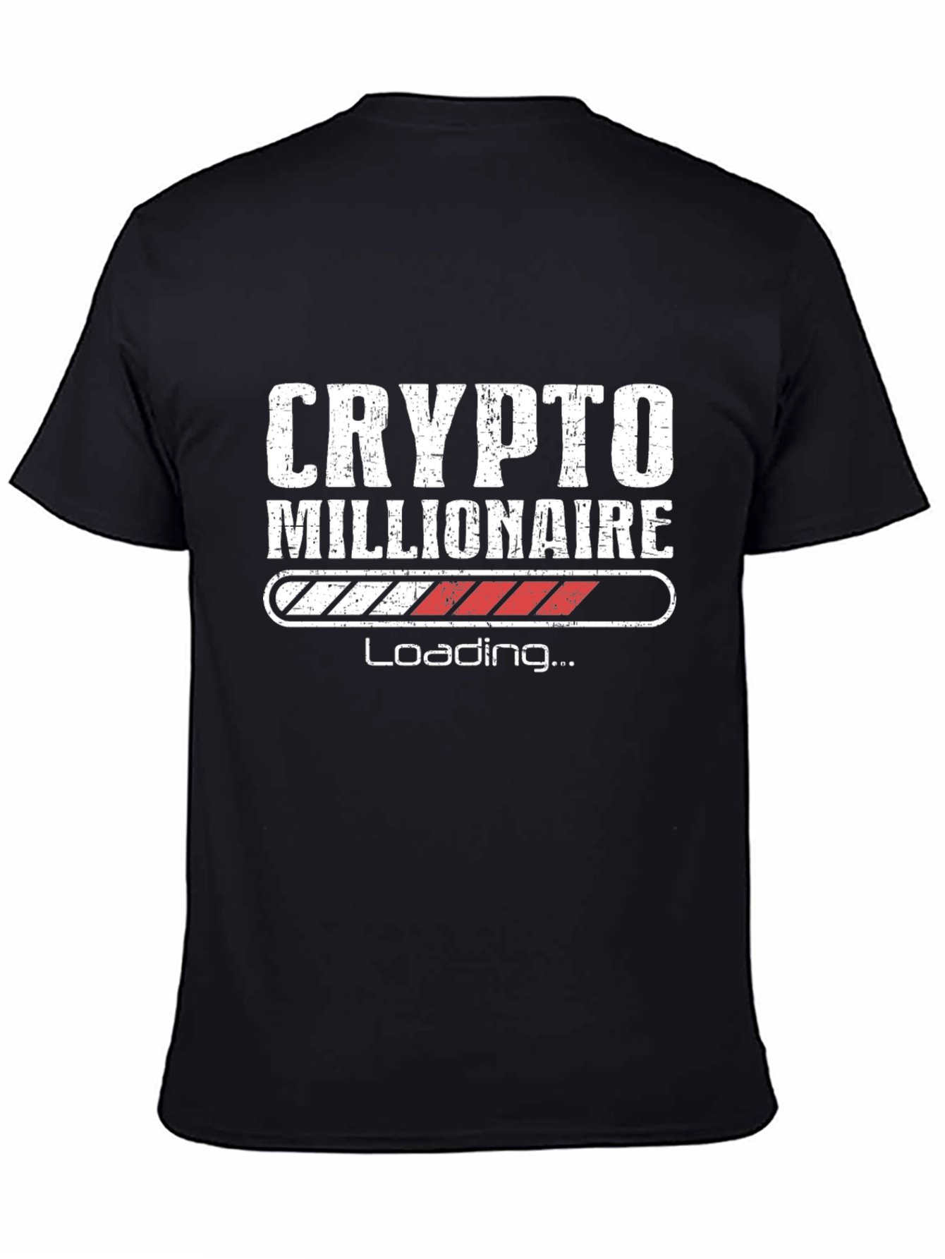 Crypto Millionaire Loading Black T-Shirt