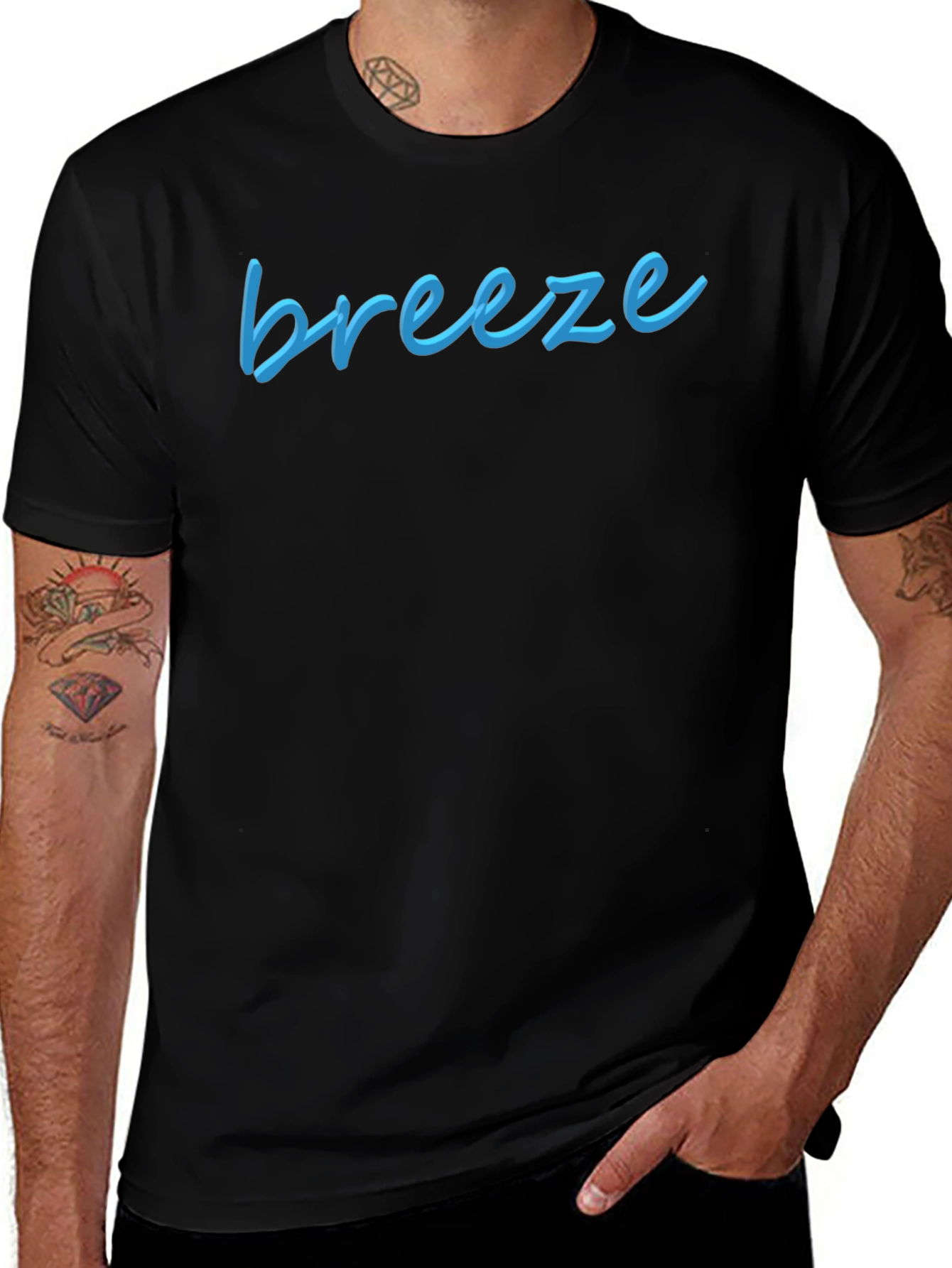 Breeze Graphic Tee - Casual Comfort Stylish Design