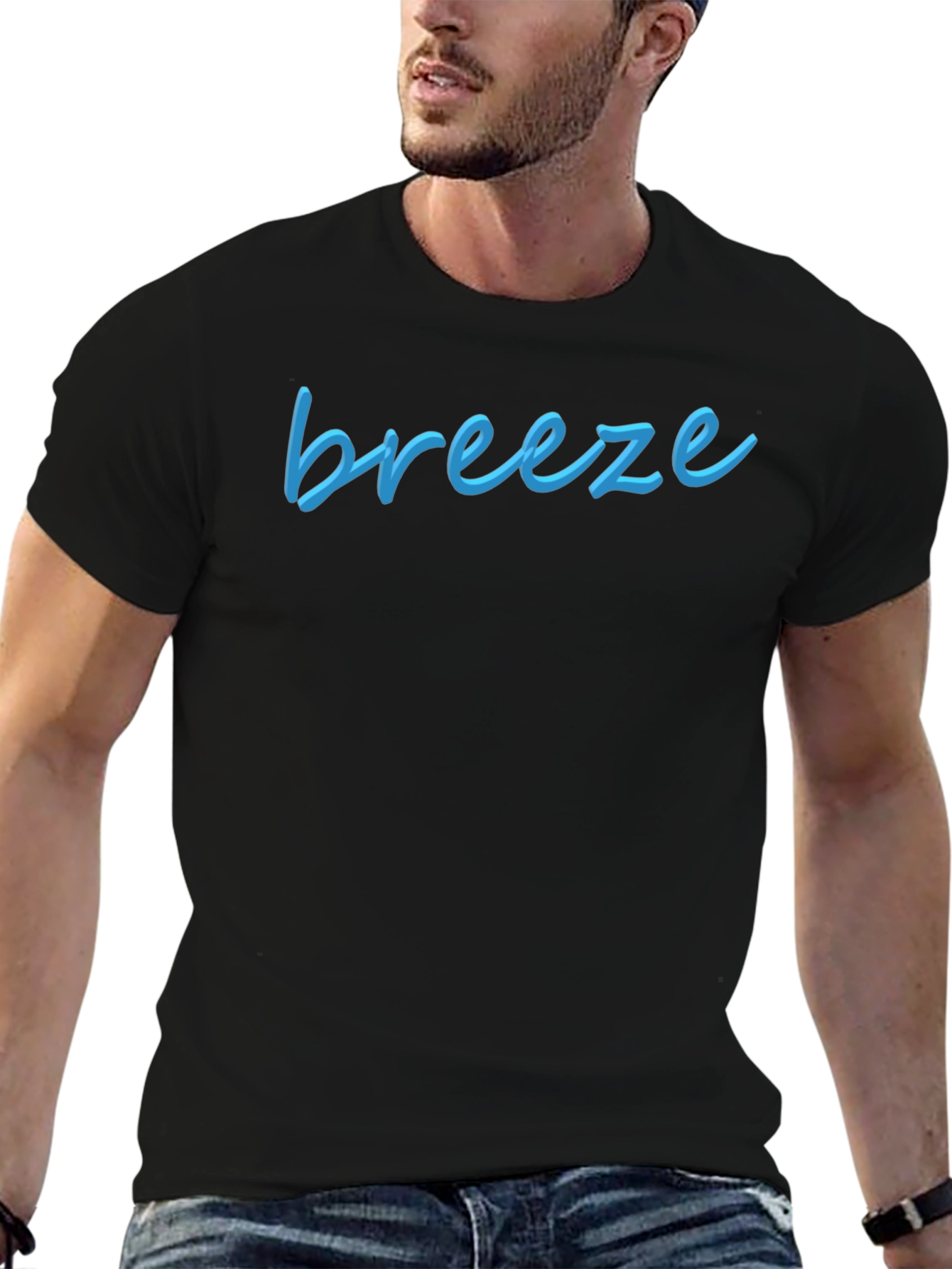 Breeze Graphic Tee - Casual Comfort Stylish Design