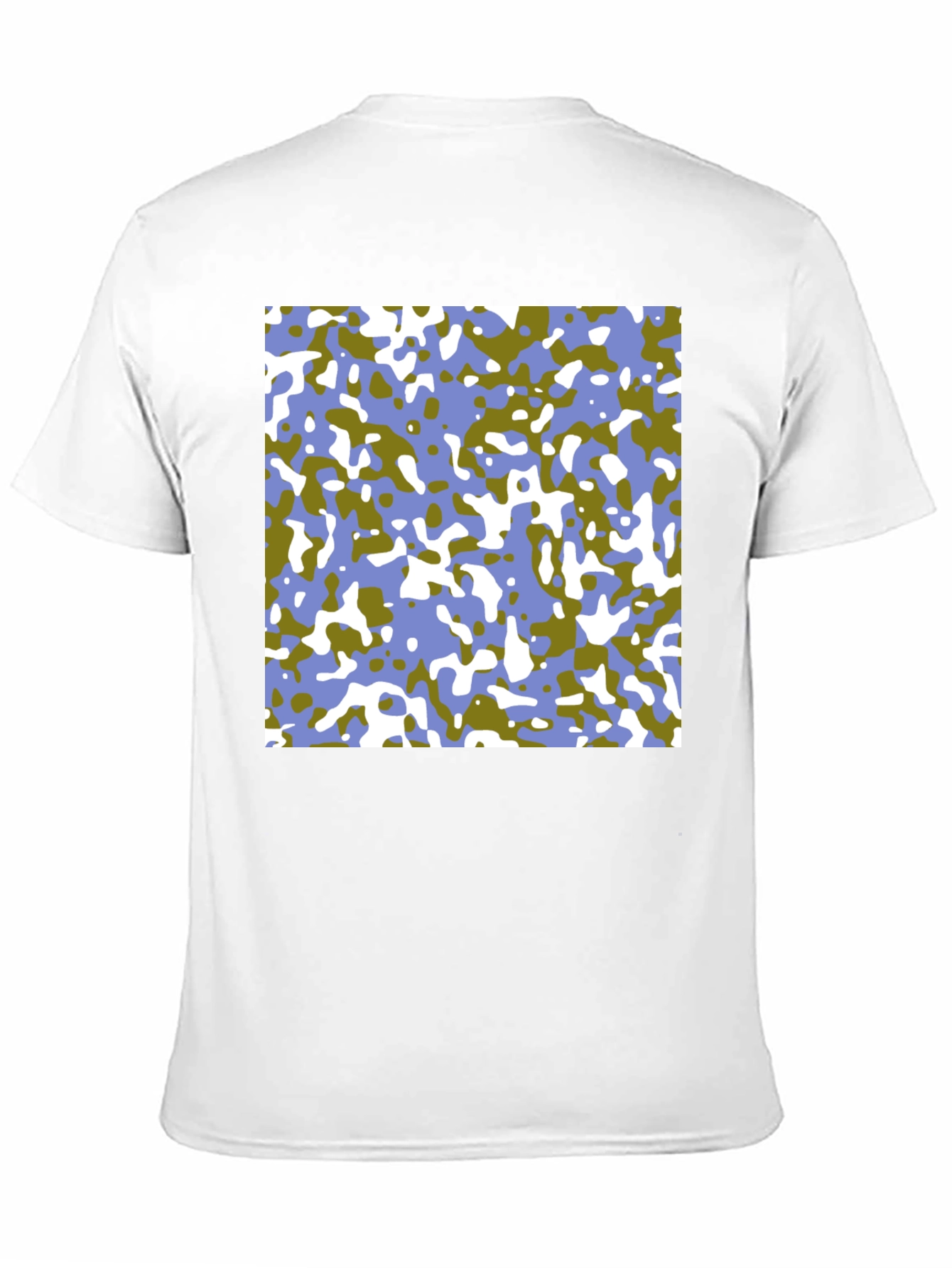 Abstract Camo Print Black T-Shirt