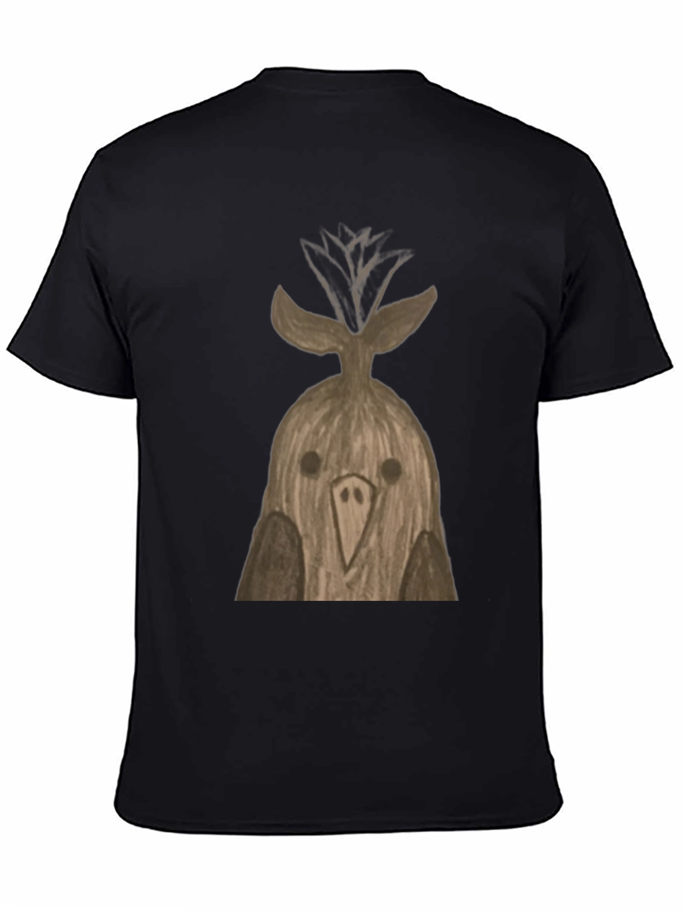 Quirky Bird T-Shirt - Unique Hand-Drawn Design
