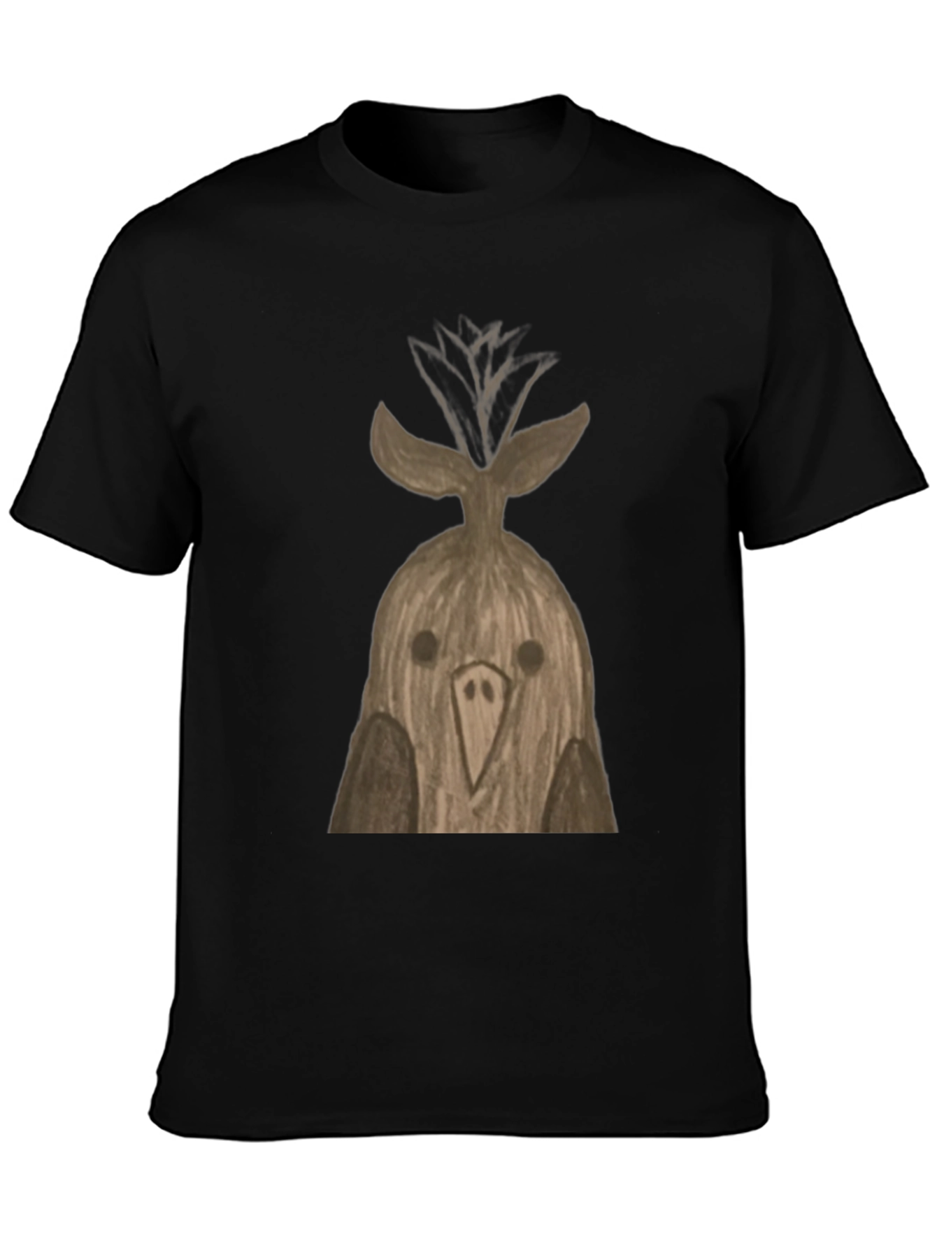 Quirky Bird T-Shirt - Unique Hand-Drawn Design