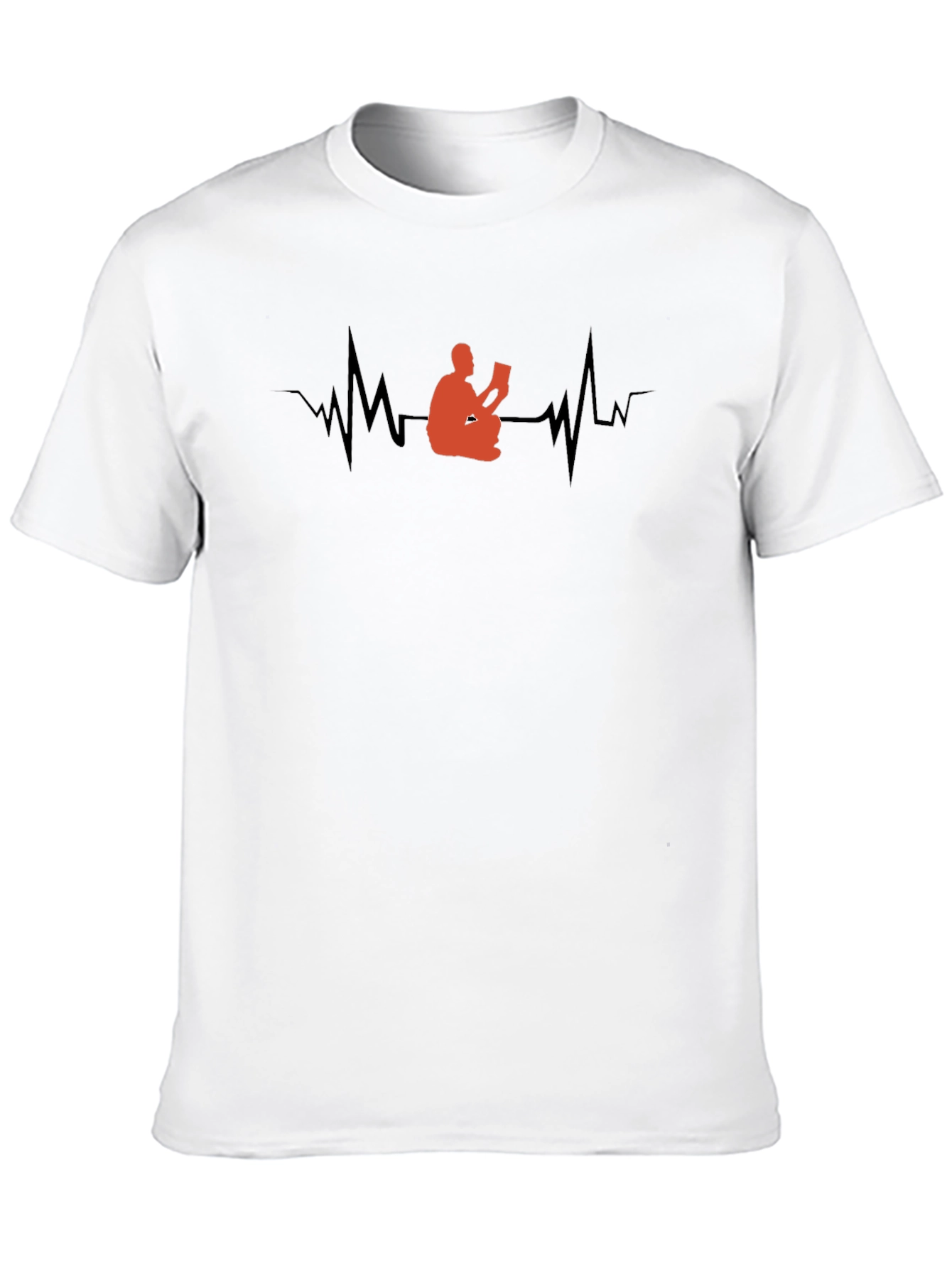 Reading Heartbeat T-Shirt - Book Lover Tee
