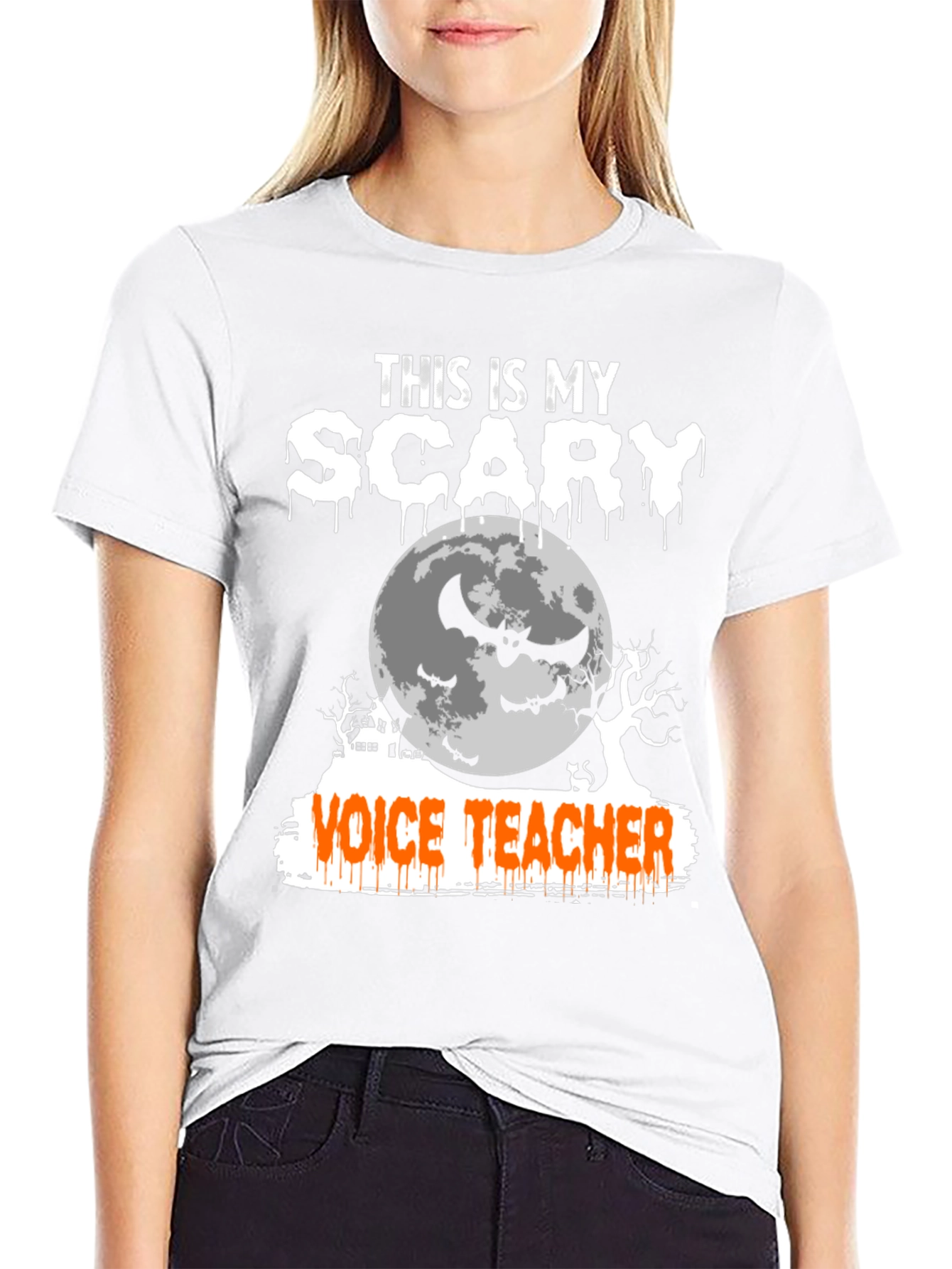 Scary Voice Teacher Halloween T-Shirt