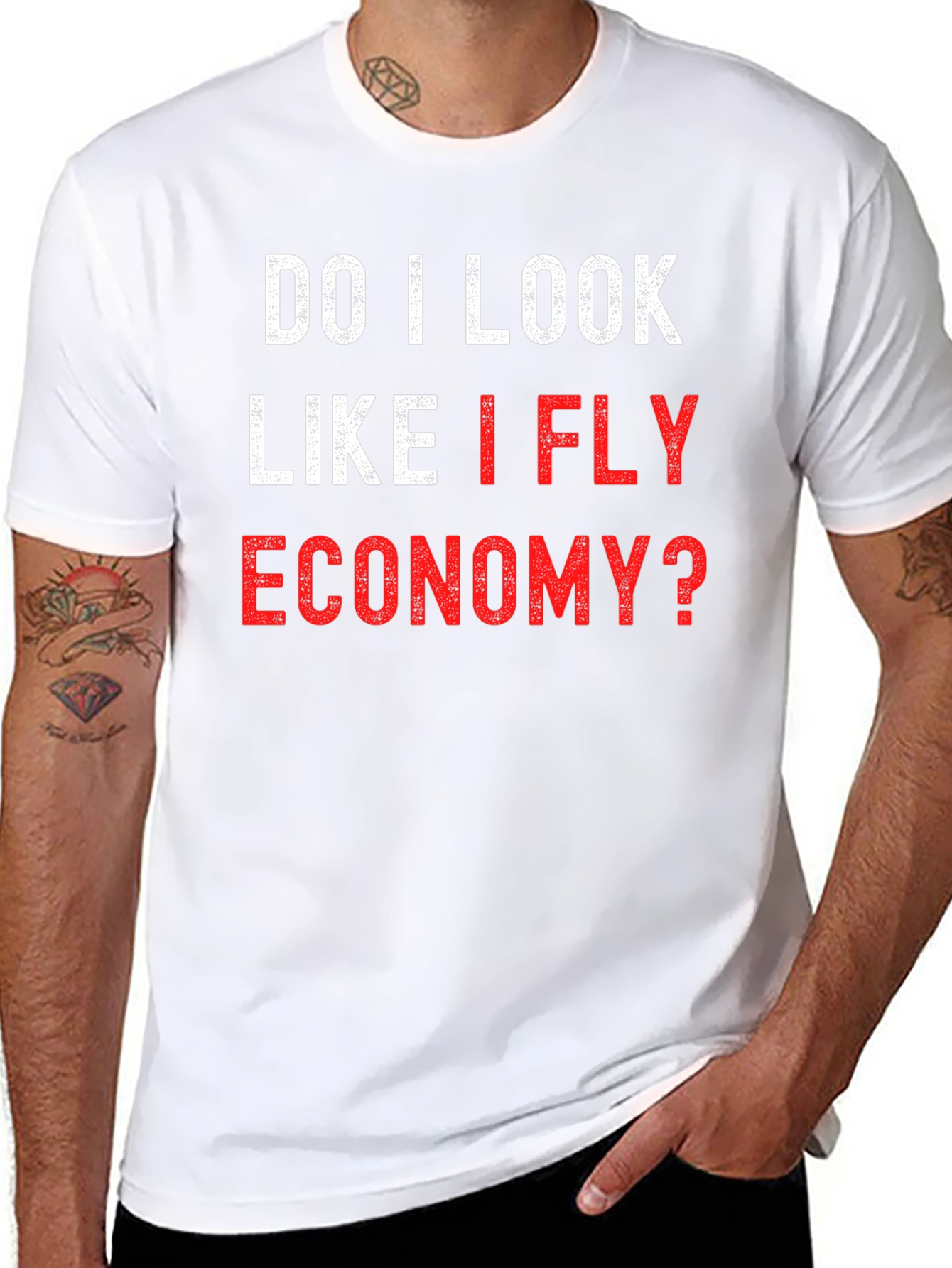 Fly Economy? Graphic Tee Shirt - Black