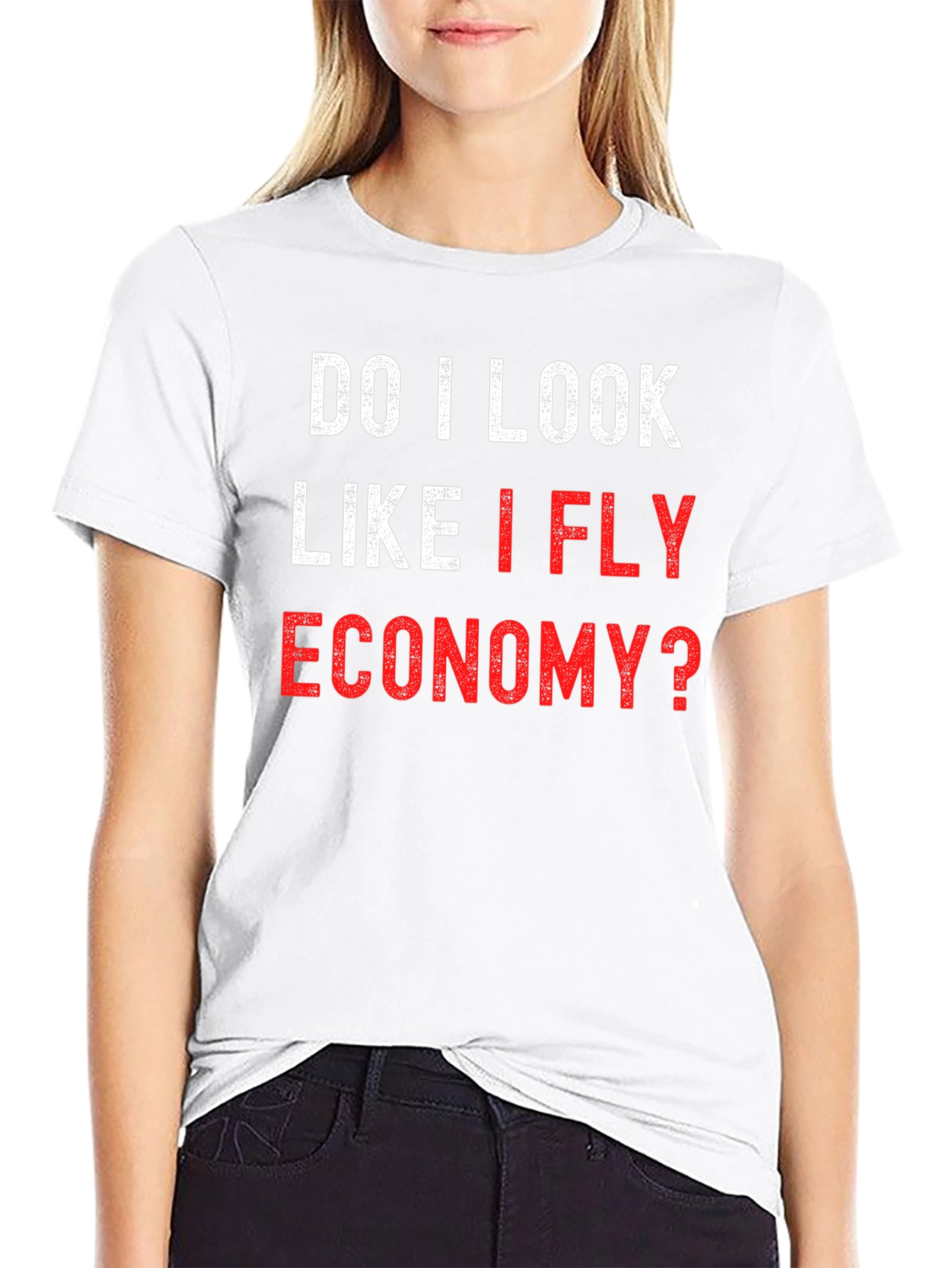 Fly Economy? Graphic Tee Shirt - Black