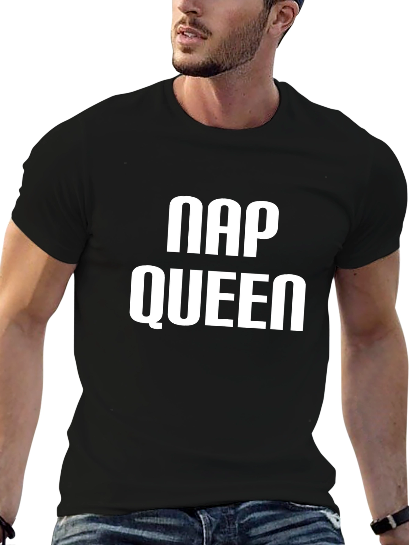 Nap Queen Black T-Shirt - Comfort & Style