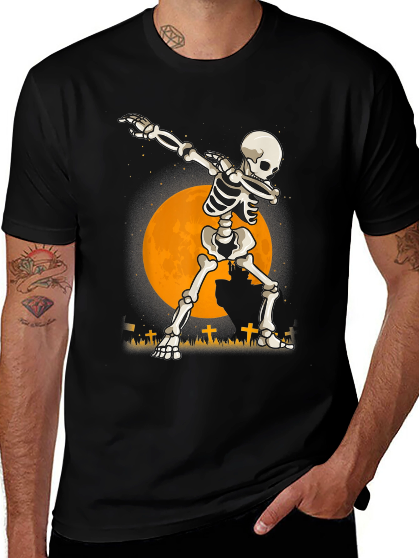 Dabbing Skeleton Halloween T-Shirt