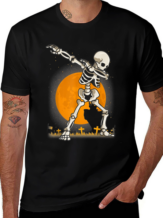 Dabbing Skeleton Halloween T-Shirt
