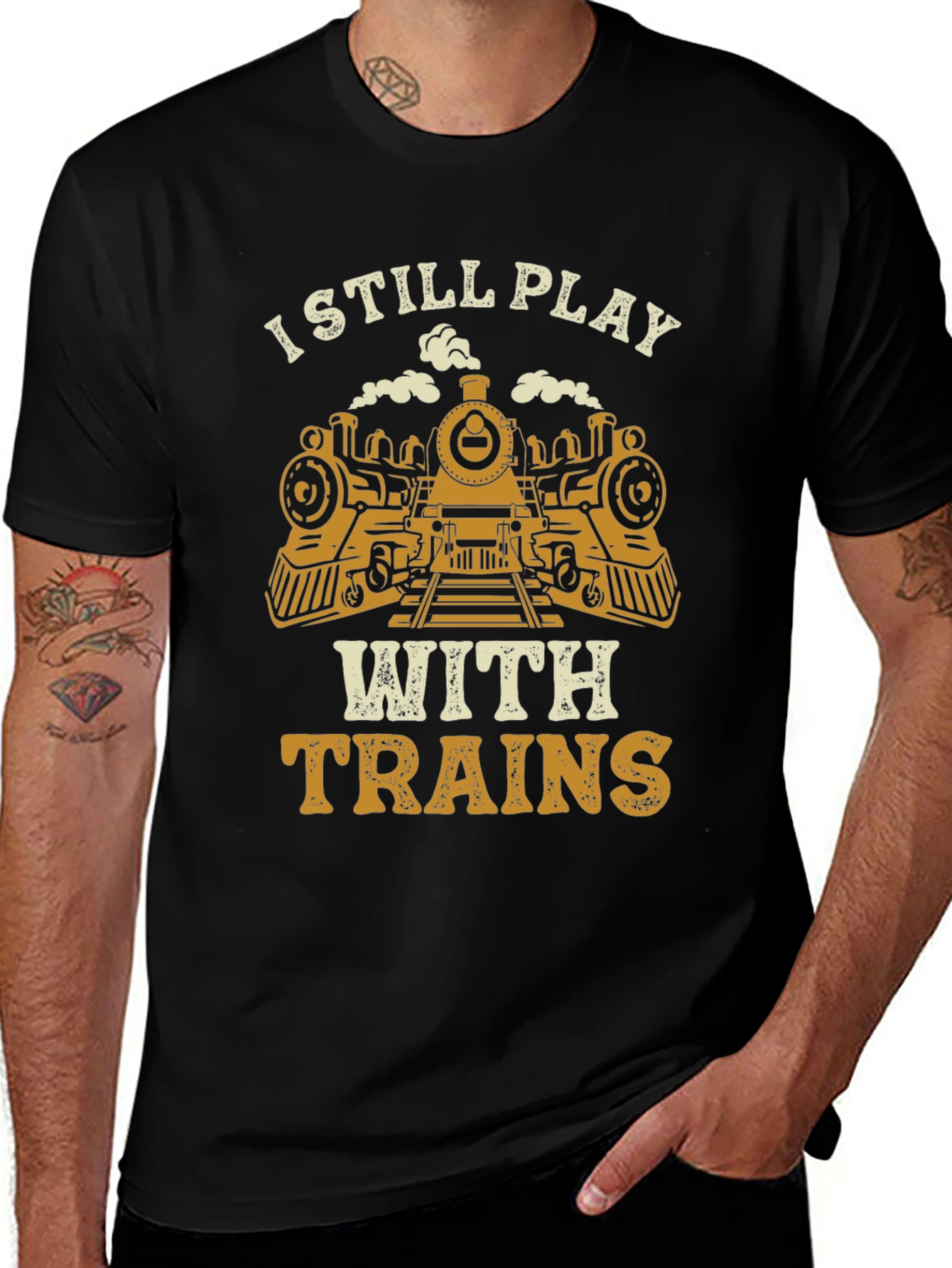 I Still Play With Trains Graphic Tee
