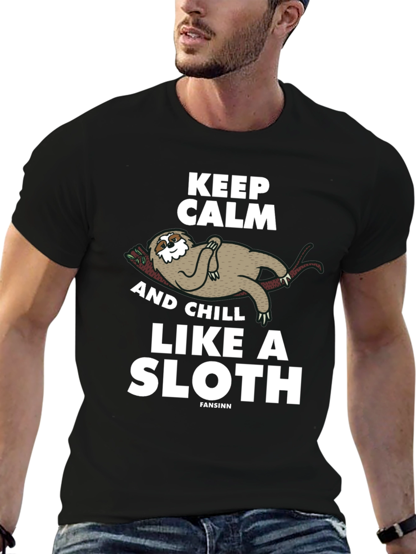 Keep Calm Sloth Graphic Tee
