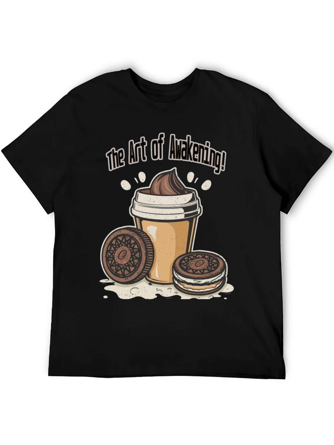 The Art of Awakening Black Graphic T-Shirt