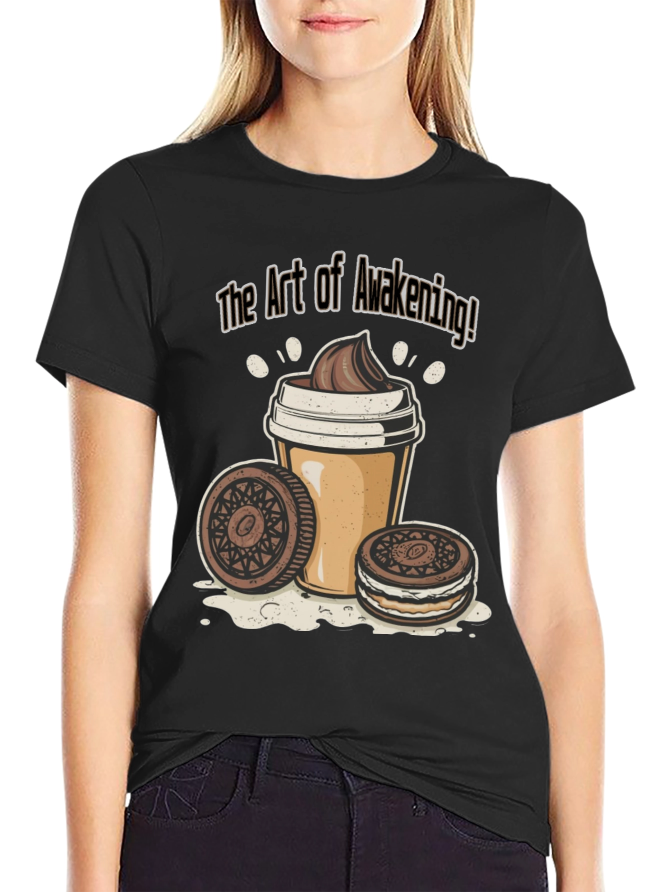The Art of Awakening Black Graphic T-Shirt