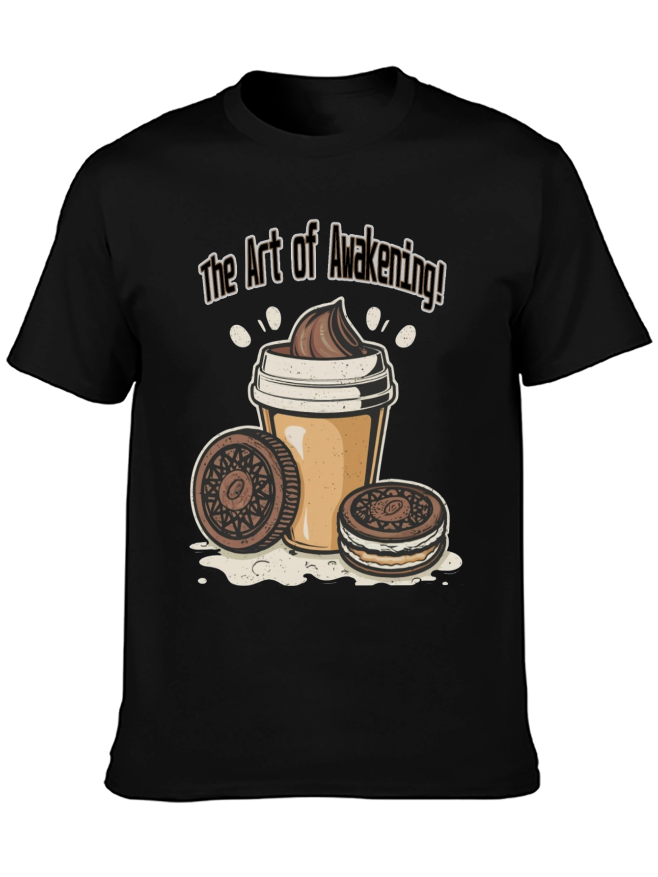 The Art of Awakening Black Graphic T-Shirt