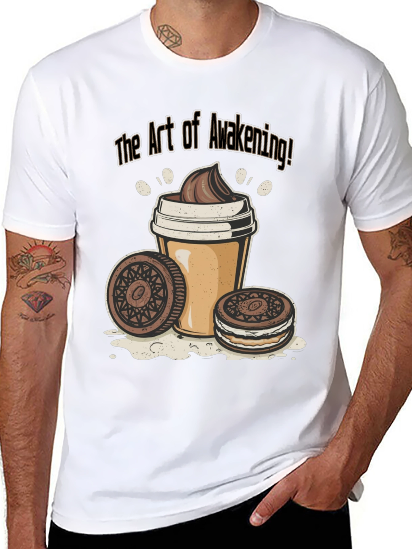 The Art of Awakening Black Graphic T-Shirt