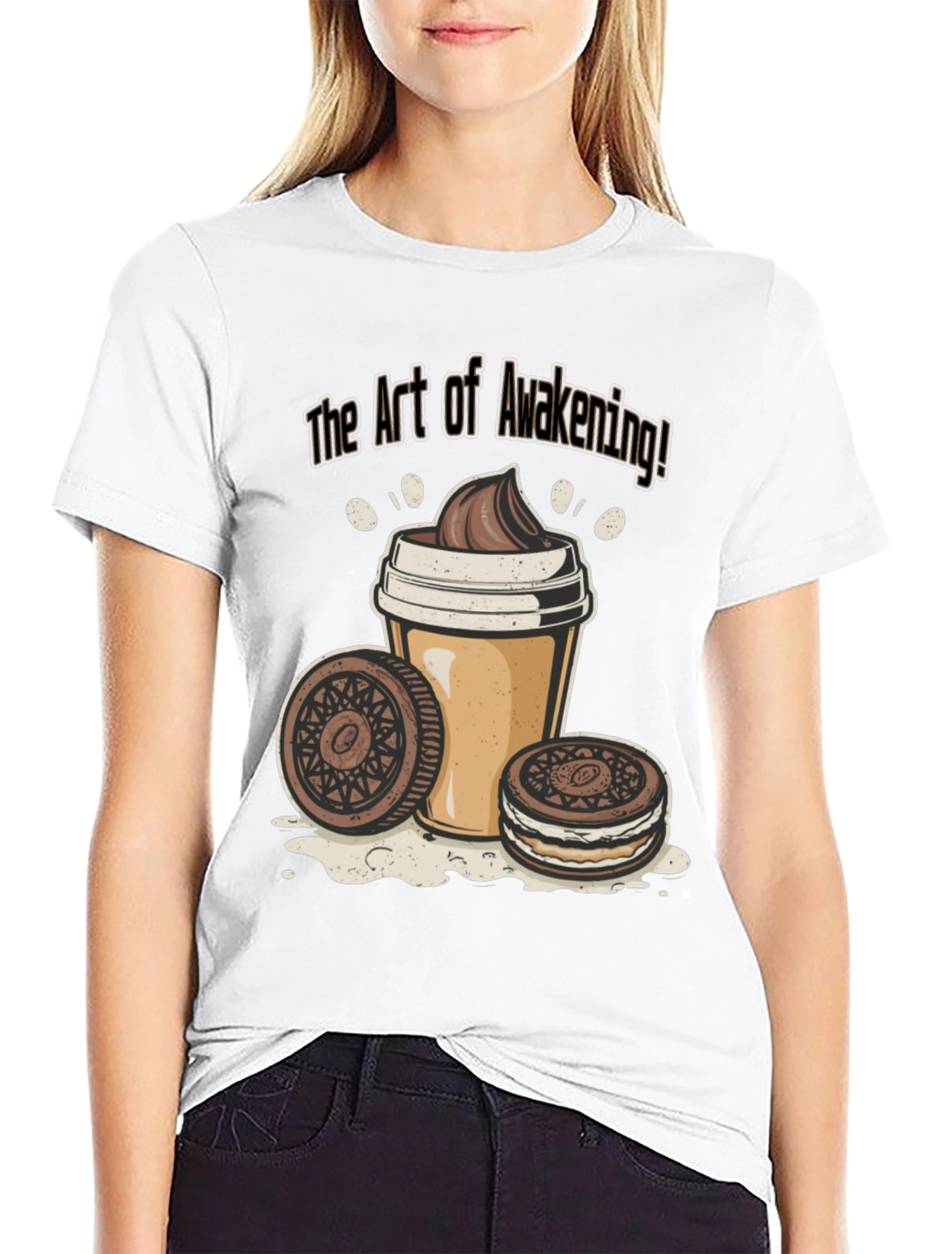 The Art of Awakening Black Graphic T-Shirt