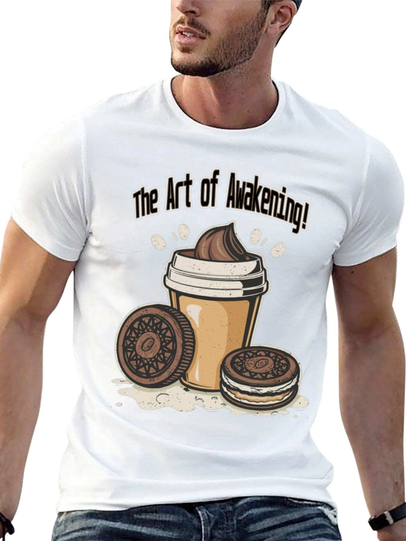 The Art of Awakening Black Graphic T-Shirt