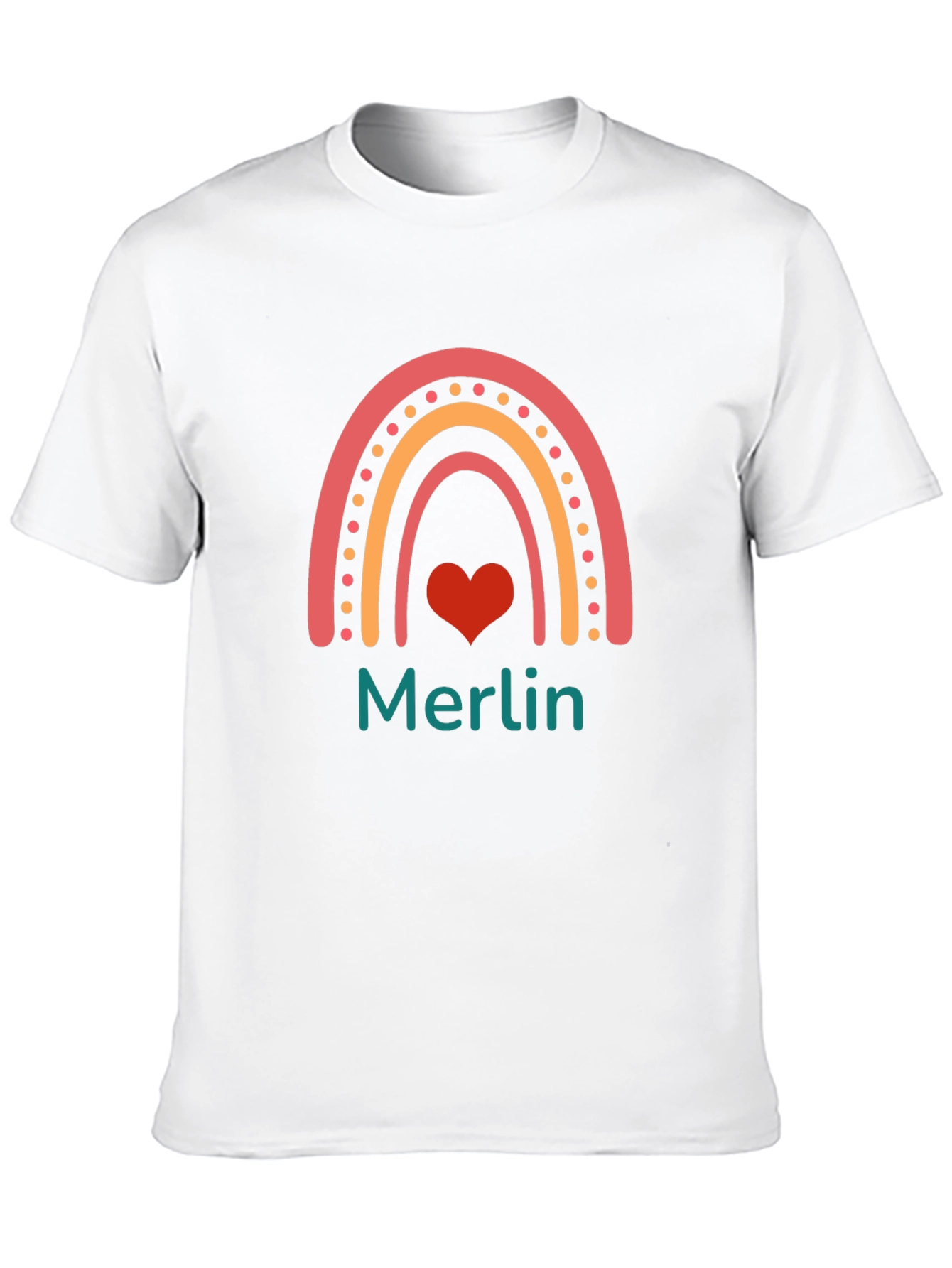 Rainbow Heart Merlin T-Shirt