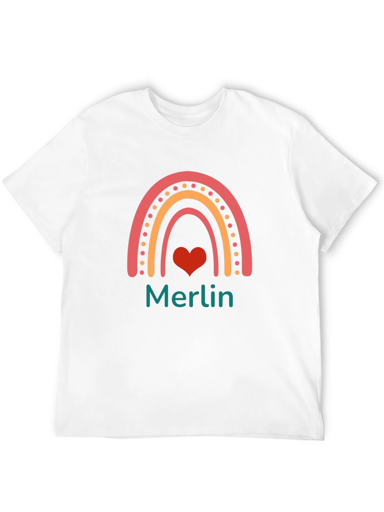Rainbow Heart Merlin T-Shirt