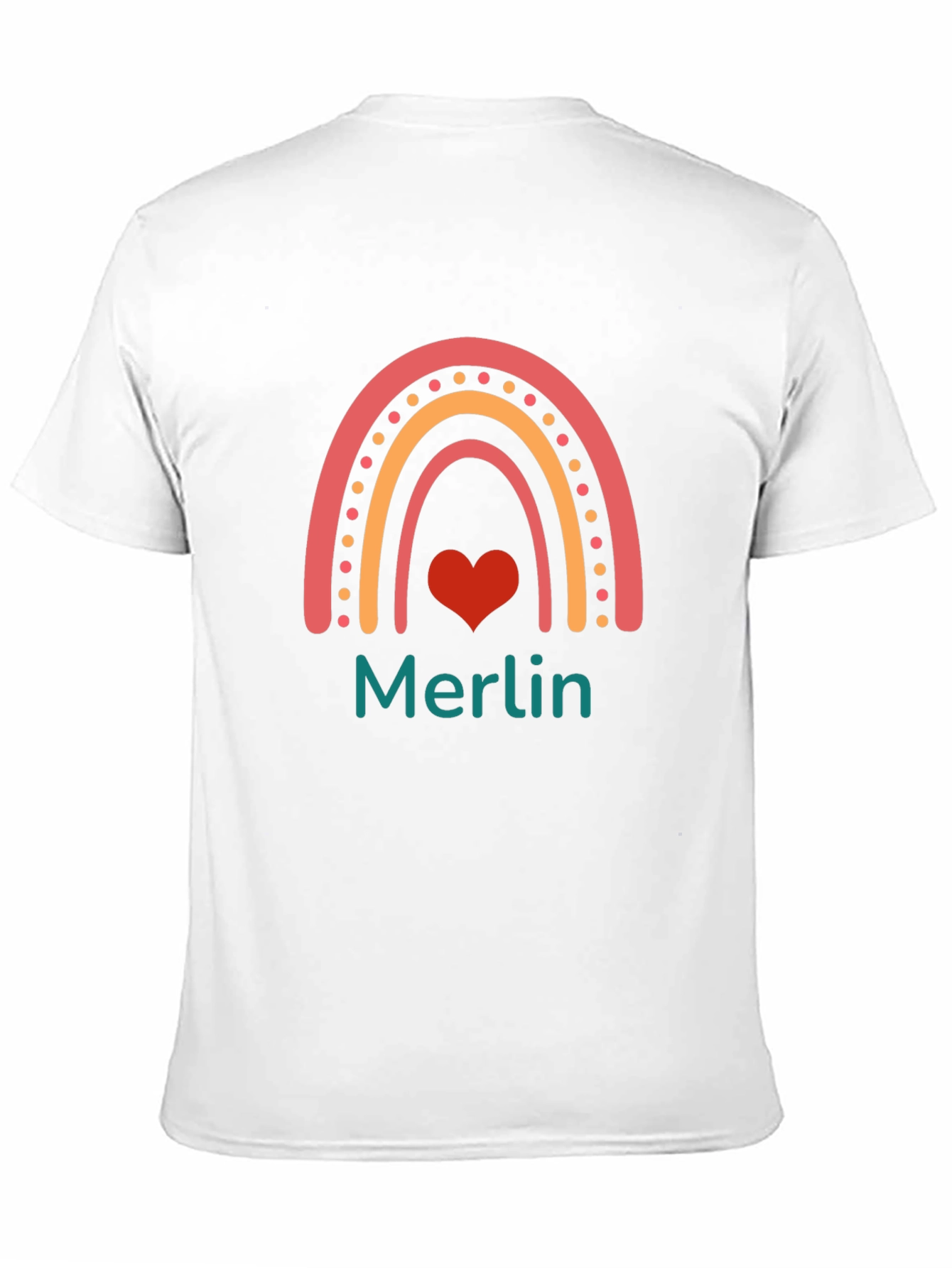 Rainbow Heart Merlin T-Shirt
