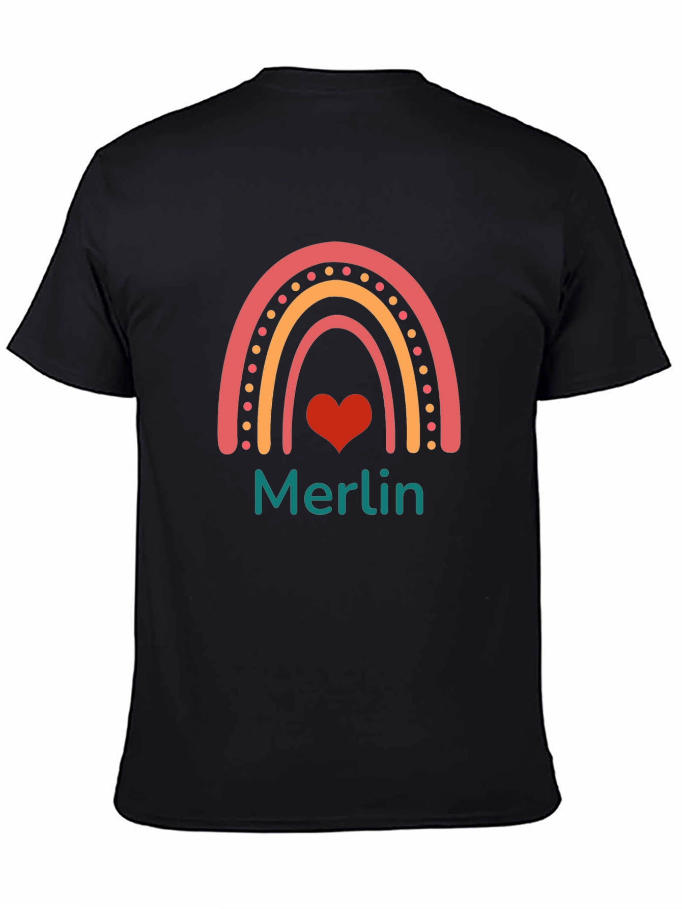 Rainbow Heart Merlin T-Shirt
