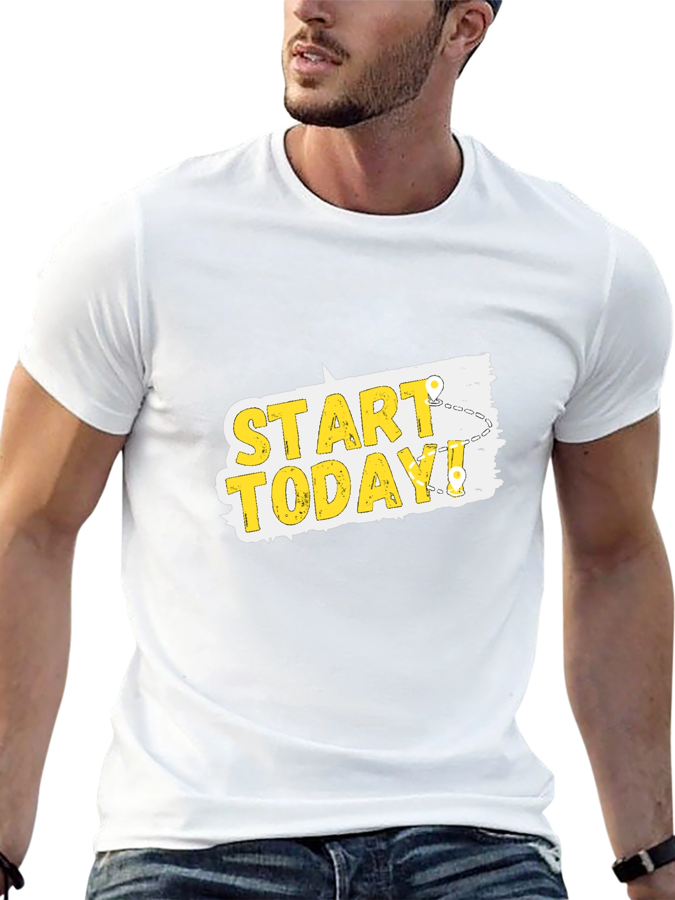 Start Today T-Shirt - Motivational Graphic Tee