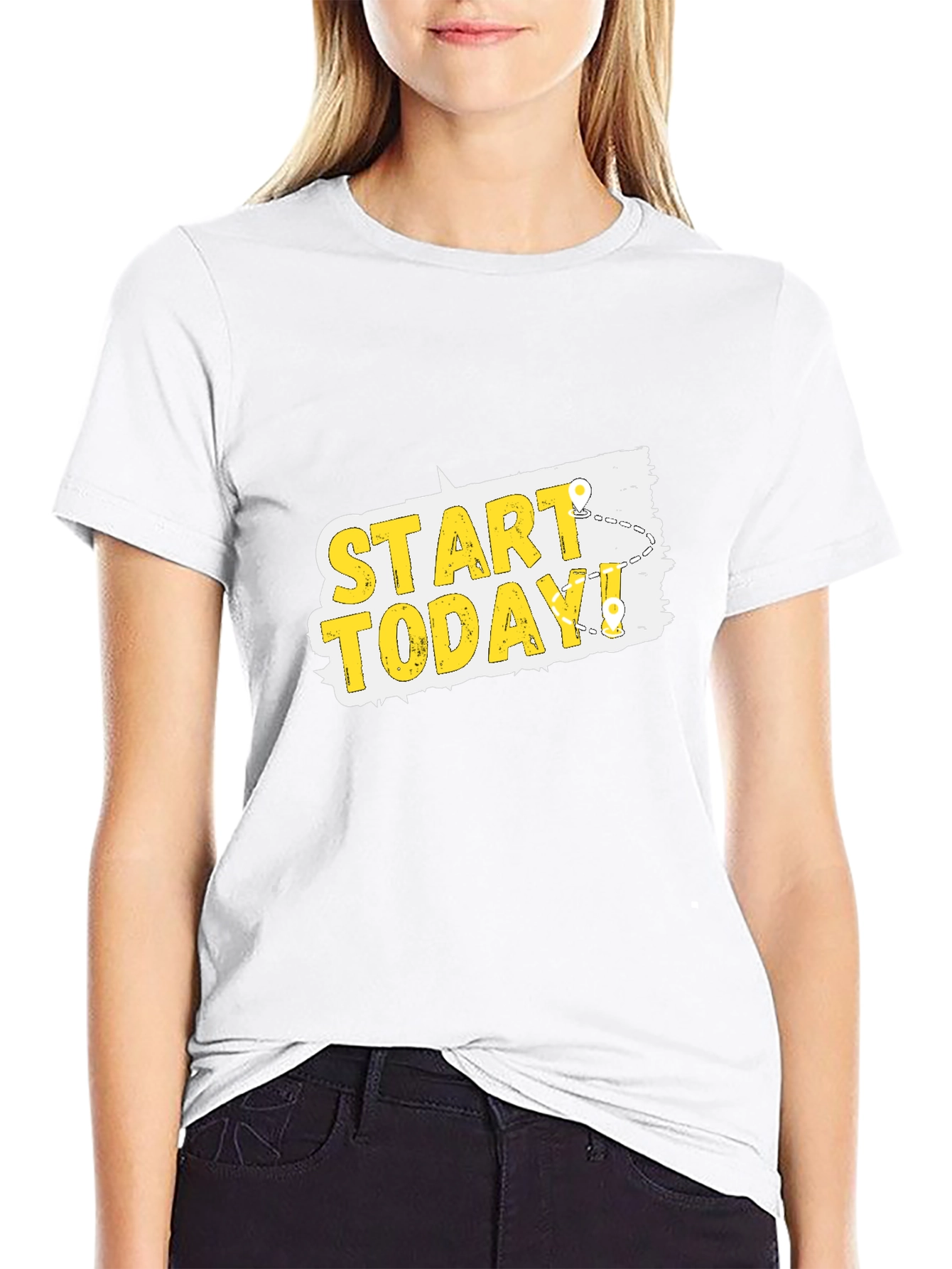 Start Today T-Shirt - Motivational Graphic Tee