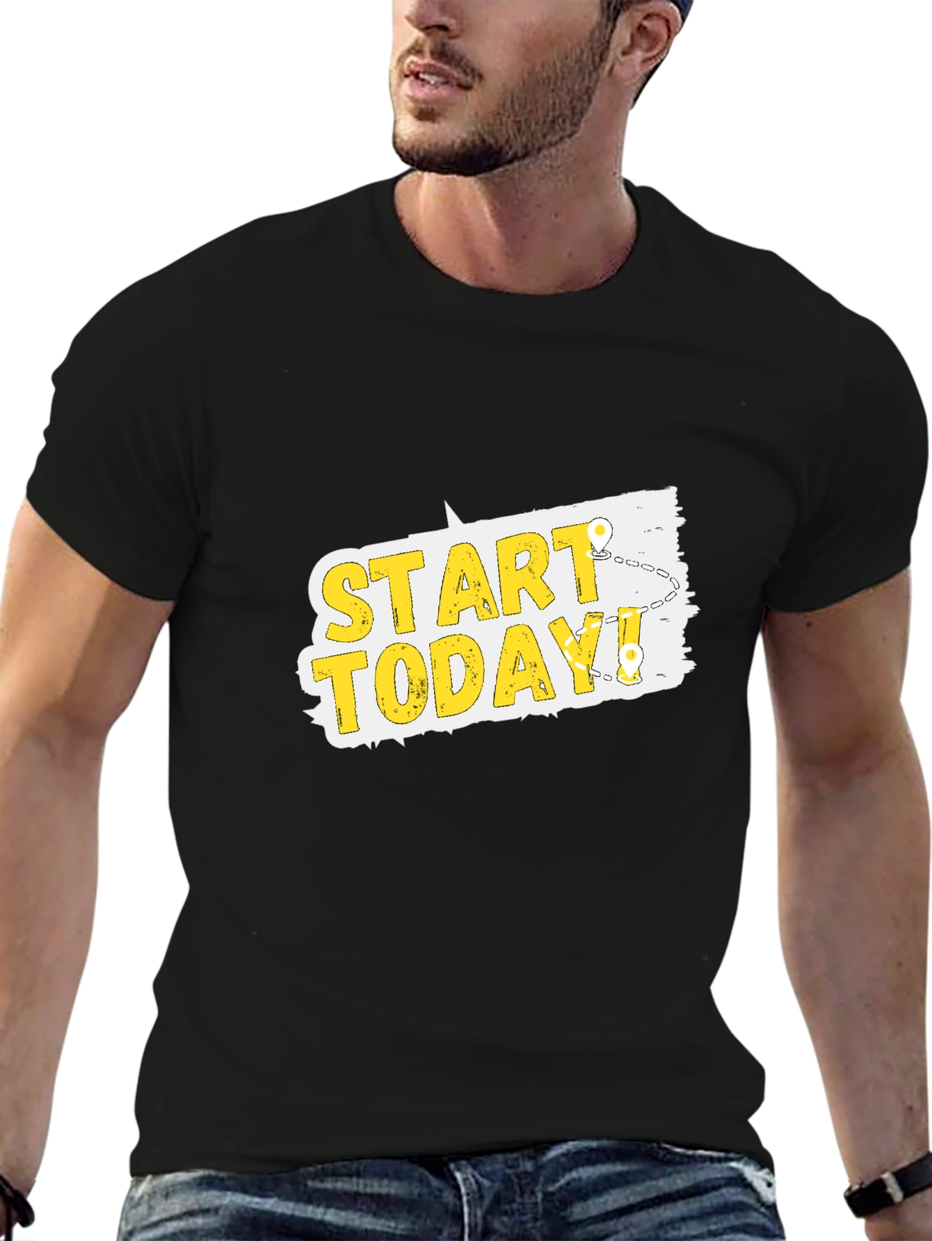 Start Today T-Shirt - Motivational Graphic Tee