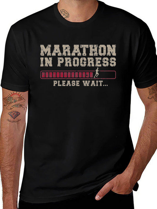 Marathon In Progress T-Shirt - Funny Runner Tee