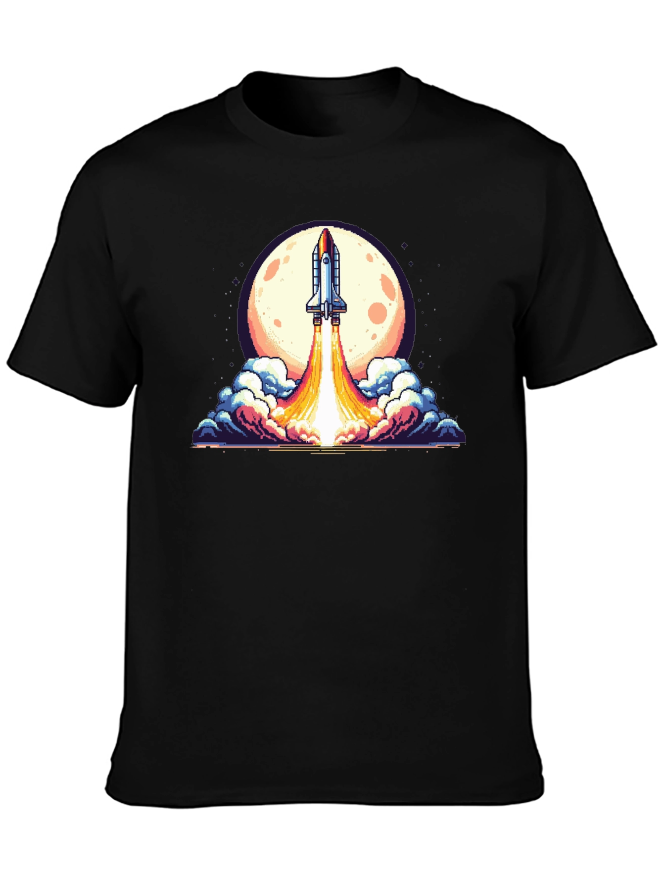Retro Rocket Launch T-Shirt